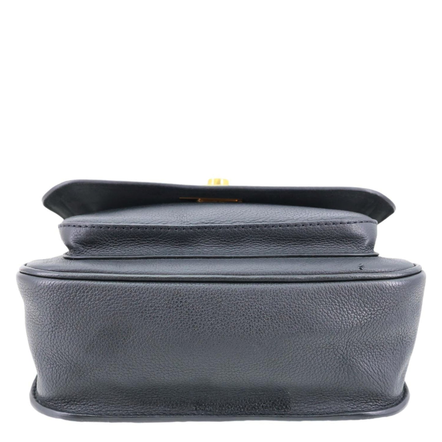 LOUIS VUITTON Lockme PM Taurillon Leather Chain Shoulder Bag Black