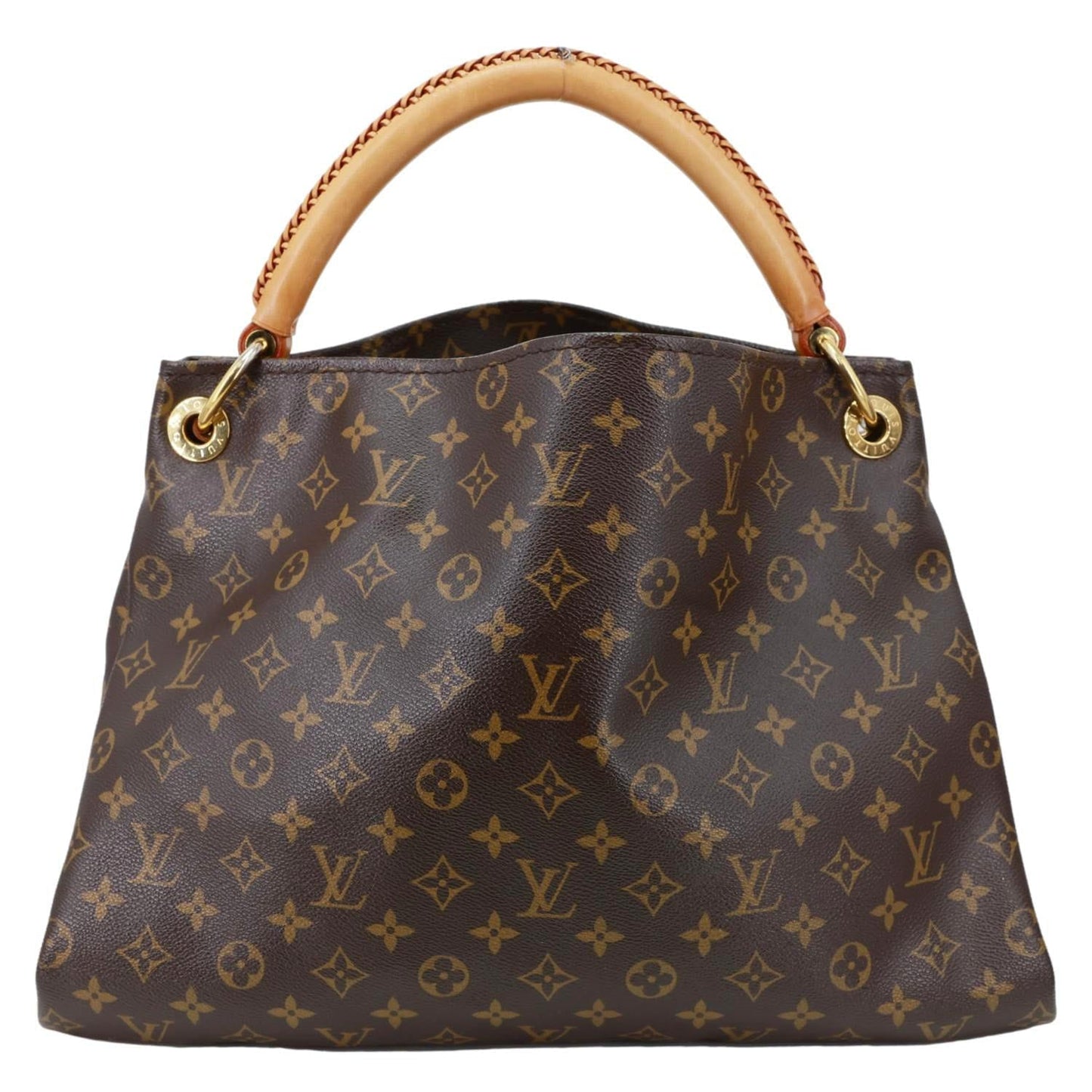 LOUIS VUITTON Artsy MM Monogram Canvas Hobo Shoulder Bag Brown