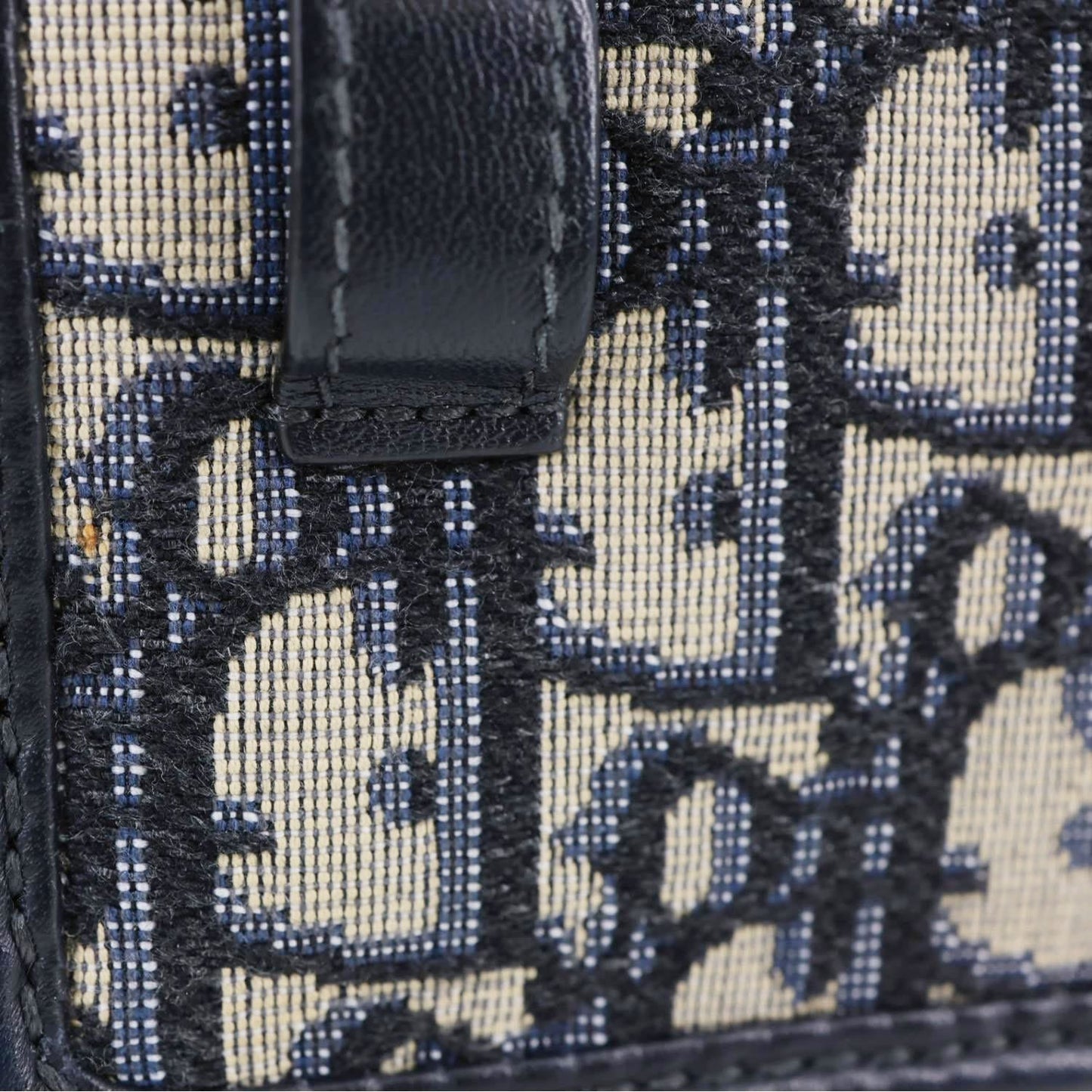 CHRISTIAN DIOR 30 Montaigne 2 In 1 Nano Jacquard Oblique Pouch Blue