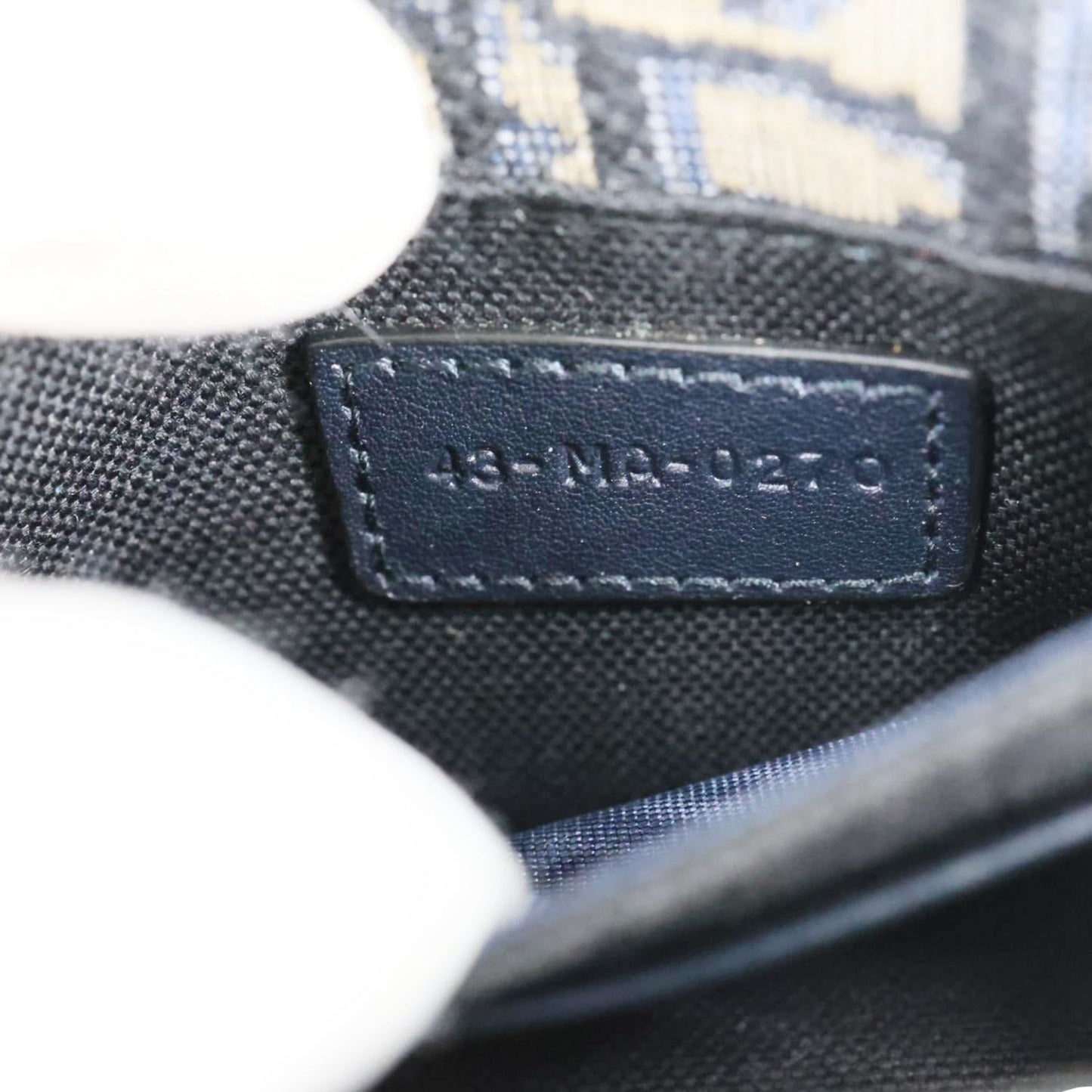 CHRISTIAN DIOR 30 Montaigne 2 In 1 Nano Jacquard Oblique Pouch Blue