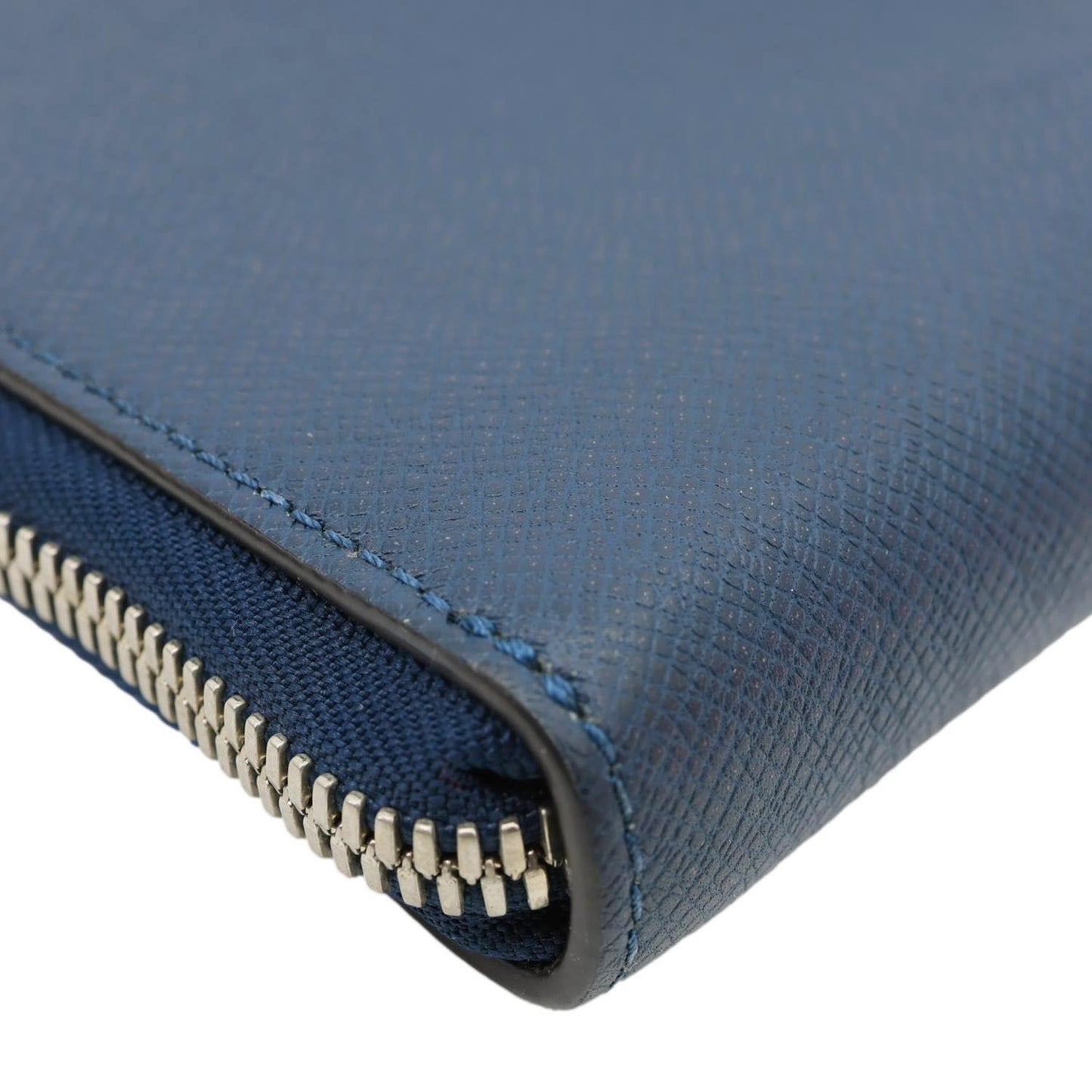 LOUIS VUITTON Porte Documents Slim Taiga Leather Briefcase Bag Ocean