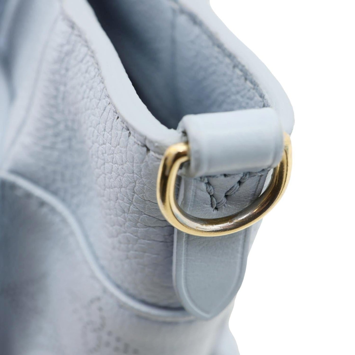 LOUIS VUITTON On My Side PM Monogram Mahina Leather Shoulder Bag Blue
