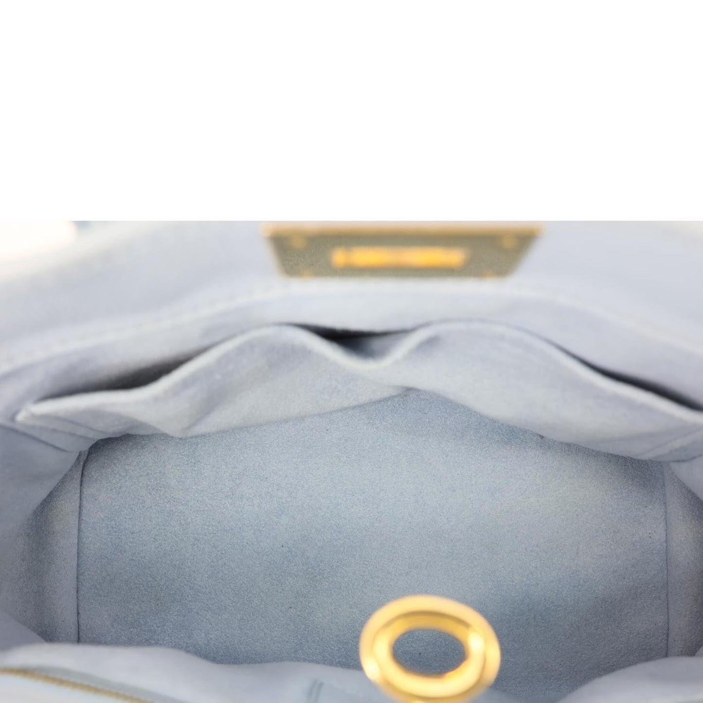 LOUIS VUITTON On My Side PM Monogram Mahina Leather Shoulder Bag Blue