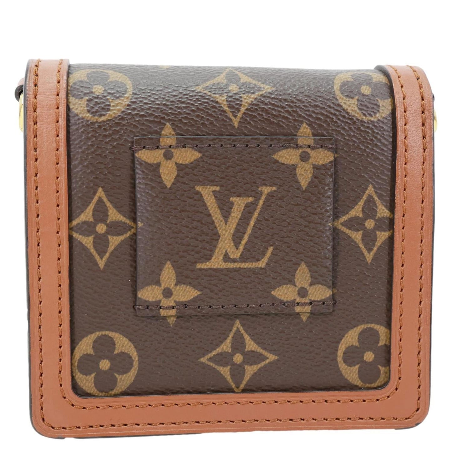 LOUIS VUITTON Dauphine Micro Monogram Reverse Canvas Crossbody Bag Brown