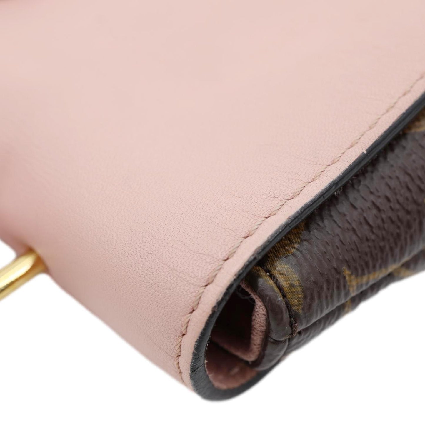 LOUIS VUITTON Locky BB Monogram Canvas Shoulder Bag Pink