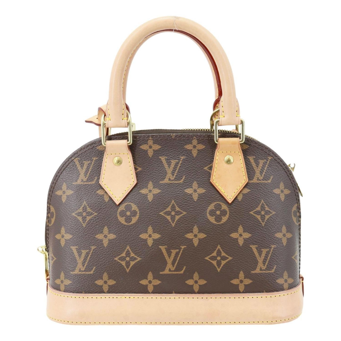 LOUIS VUITTON Alma BB Monogram Canvas Crossbody Bag Brown