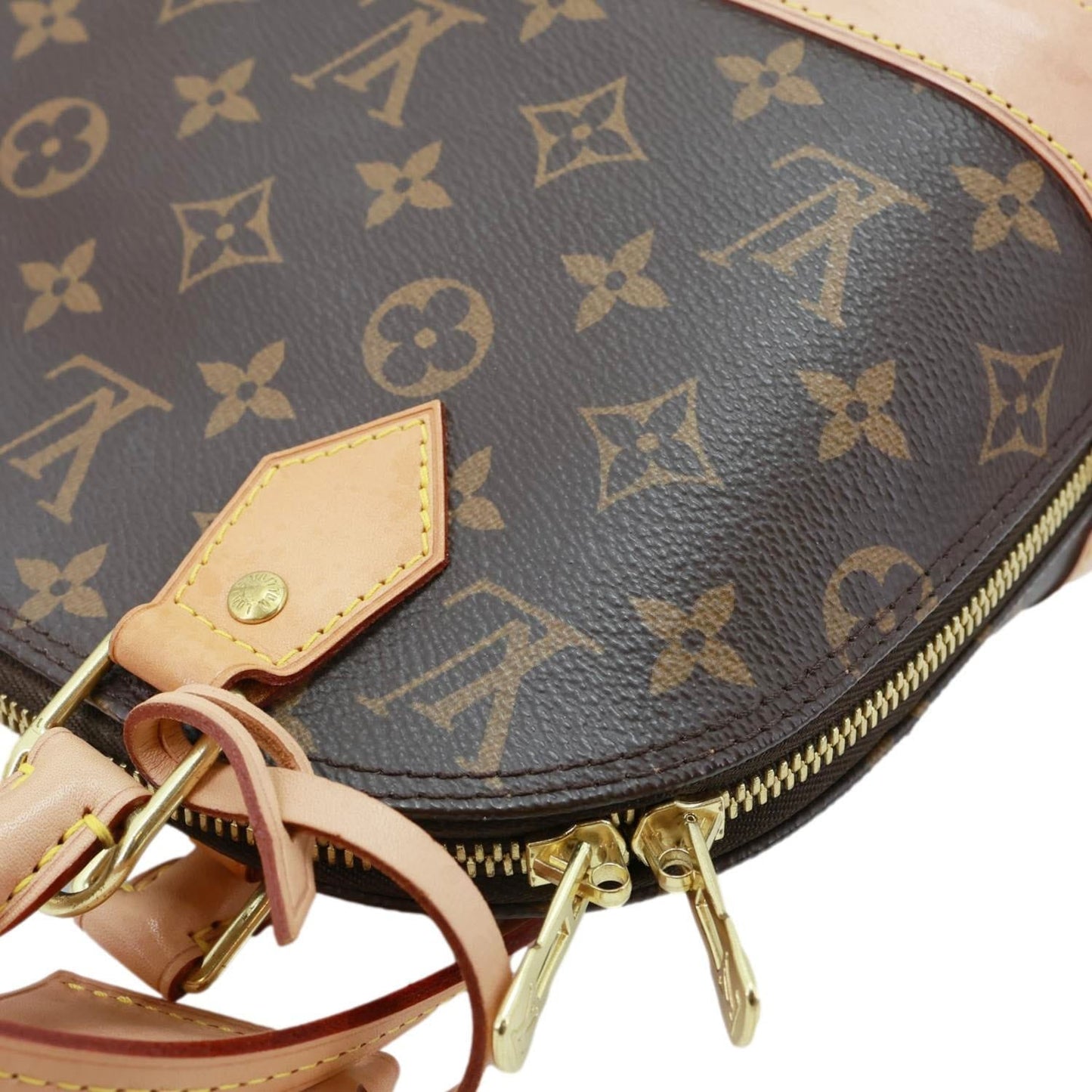 LOUIS VUITTON Alma BB Monogram Canvas Crossbody Bag Brown