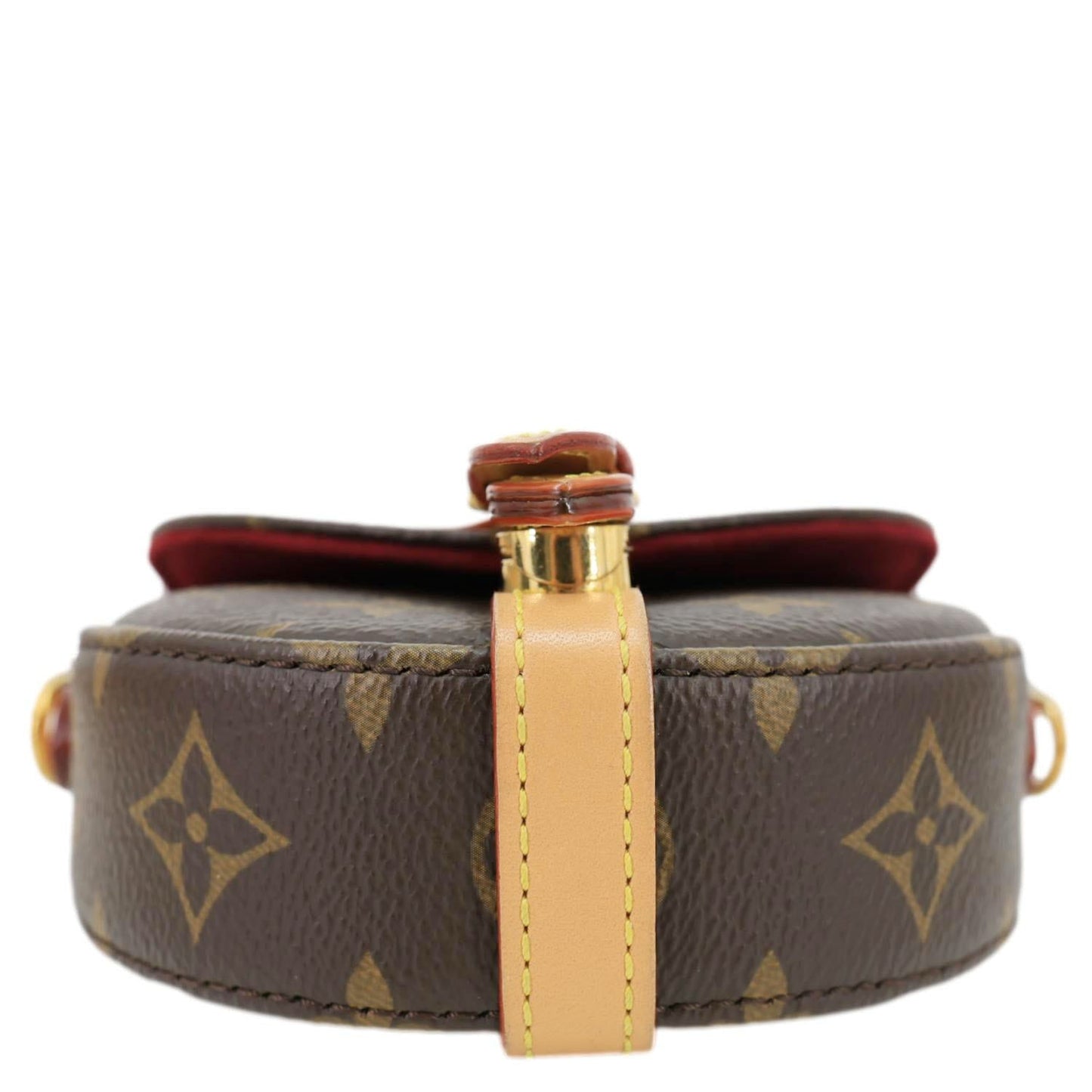 LOUIS VUITTON Micro Chantilly Monogram Canvas Shoulder Bag Brown