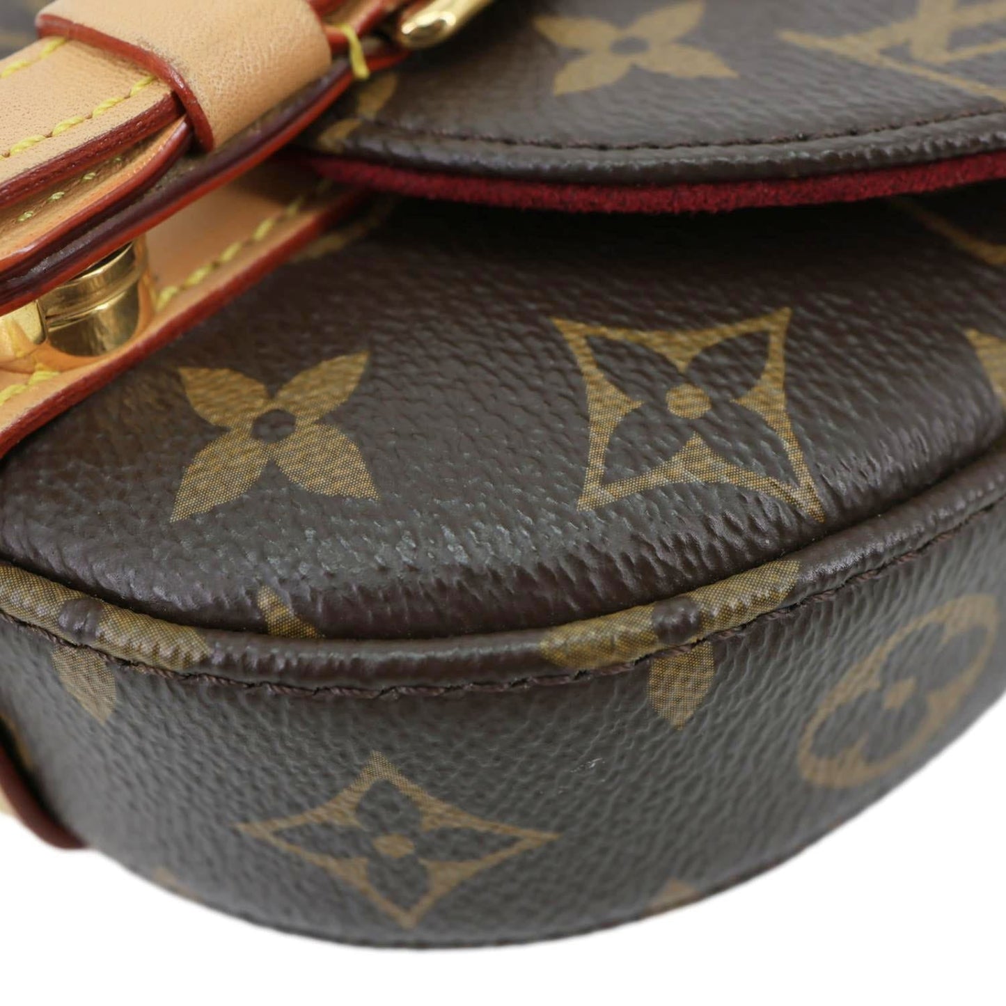 LOUIS VUITTON Micro Chantilly Monogram Canvas Shoulder Bag Brown