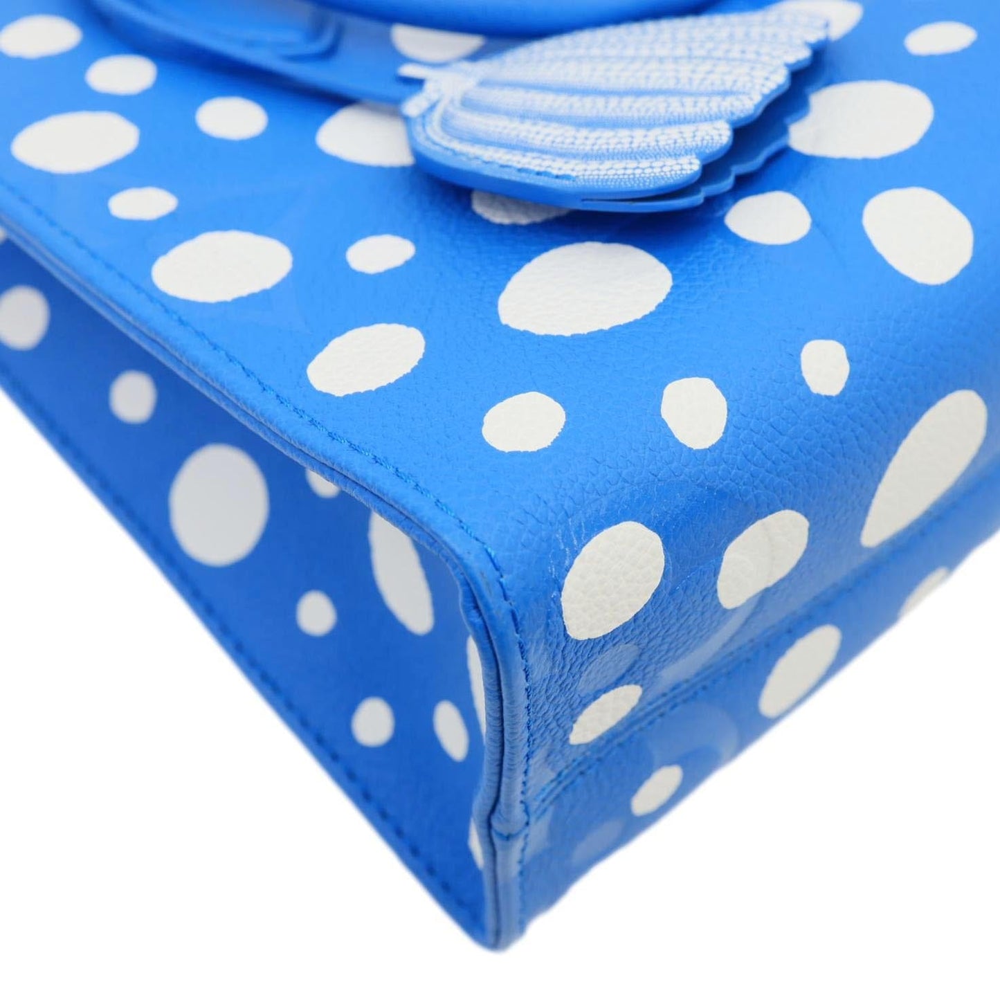 LOUIS VUITTON x Yayoi Kusama OnTheGo PM Monogram Empreinte Dots Leather Shoulder Bag Blue