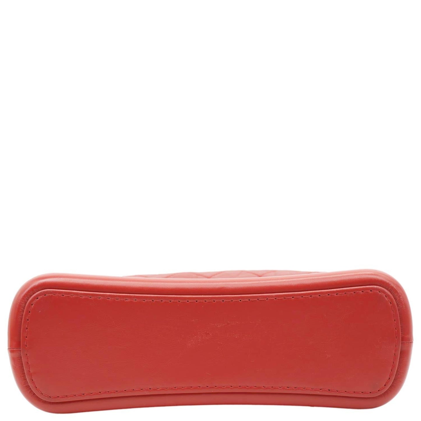 CHANEL Gabrielle Aged Calfskin Quilted Leather Crossbody Bag Red