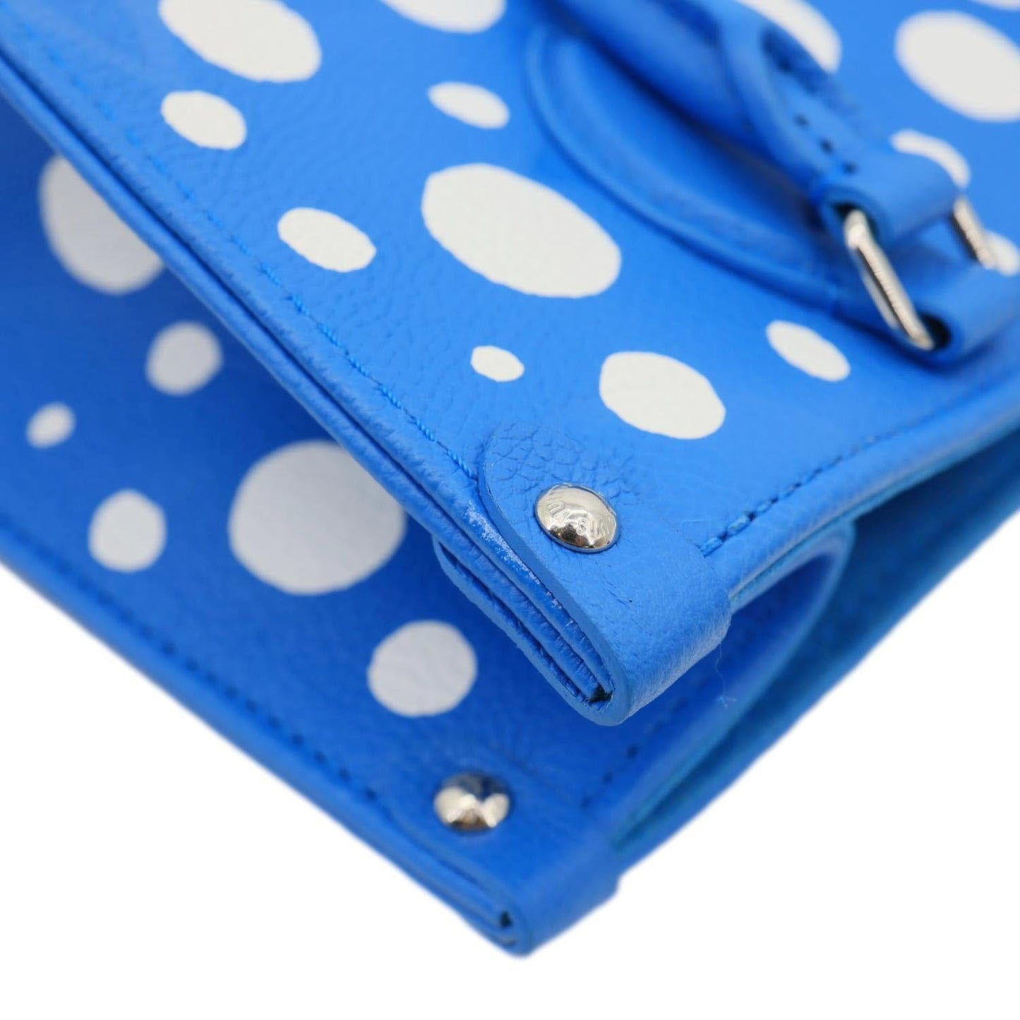 LOUIS VUITTON x Yayoi Kusama OnTheGo PM Monogram Empreinte Dots Leather Shoulder Bag Blue