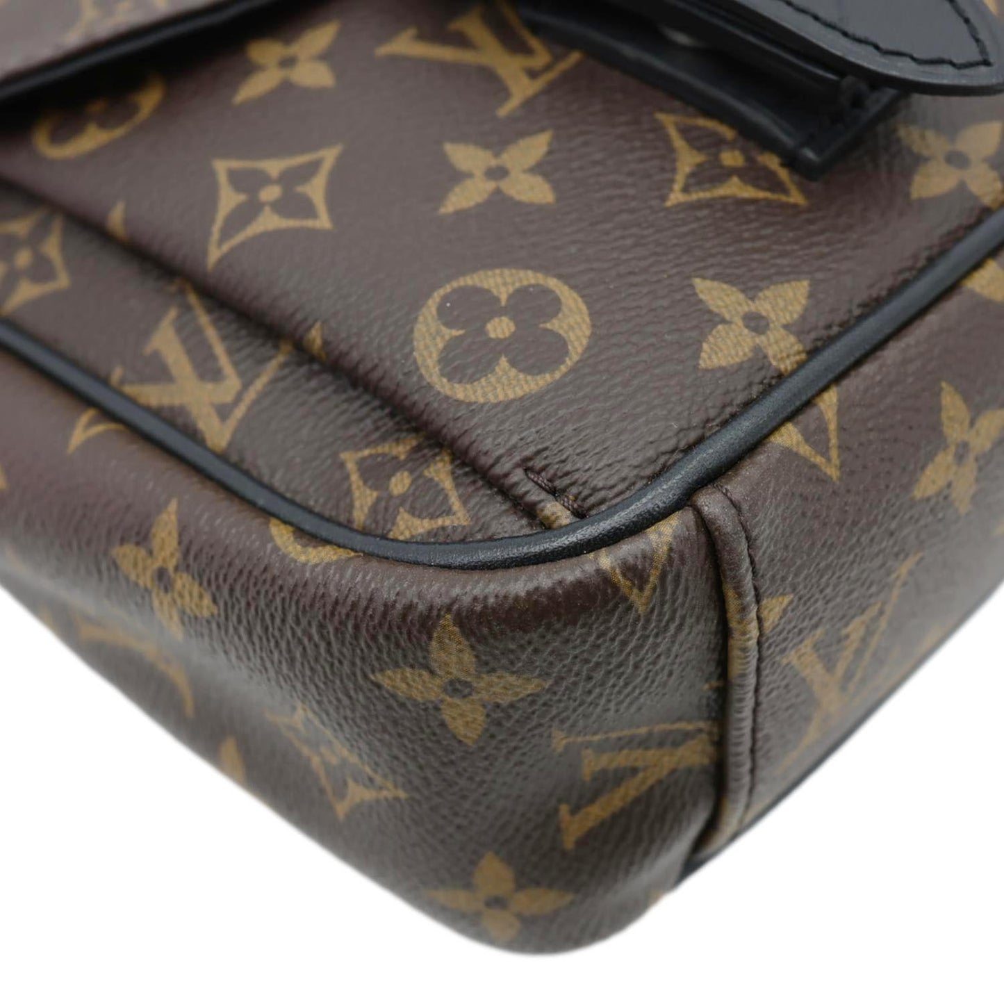 LOUIS VUITTON Christopher Monogram Macassar Messenger Bag Black