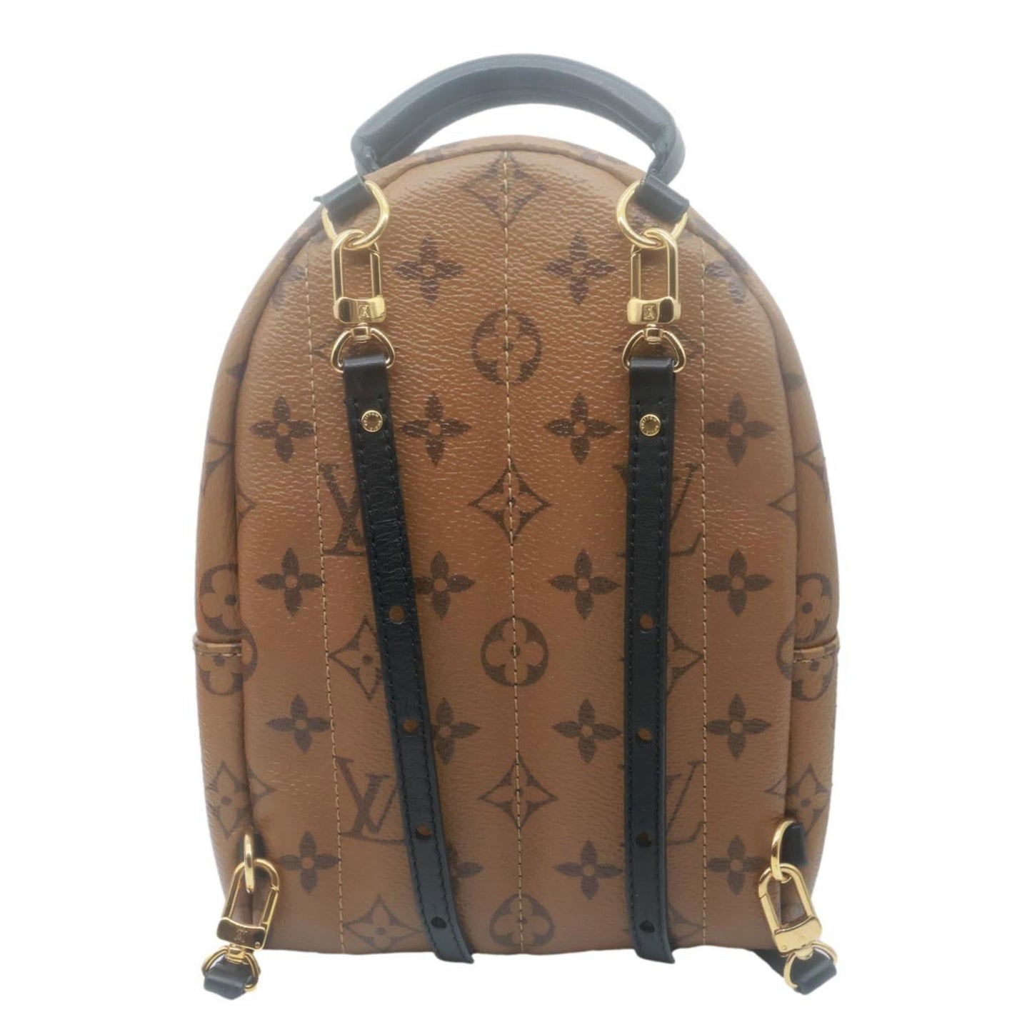 LOUIS VUITTON Palm Springs Mini Monogram Reverse Canvas Backpack Bag Brown