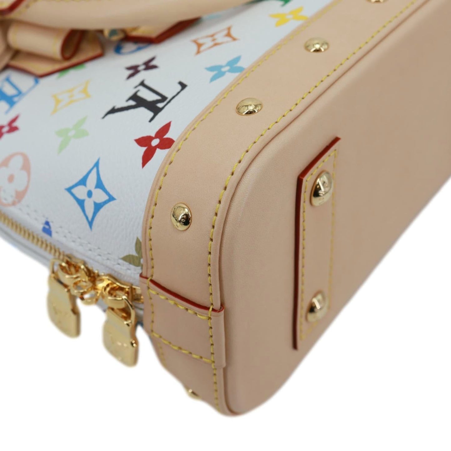 LOUIS VUITTON x TM Alma BB Monogram Multicolor Canvas Crossbody Bag White
