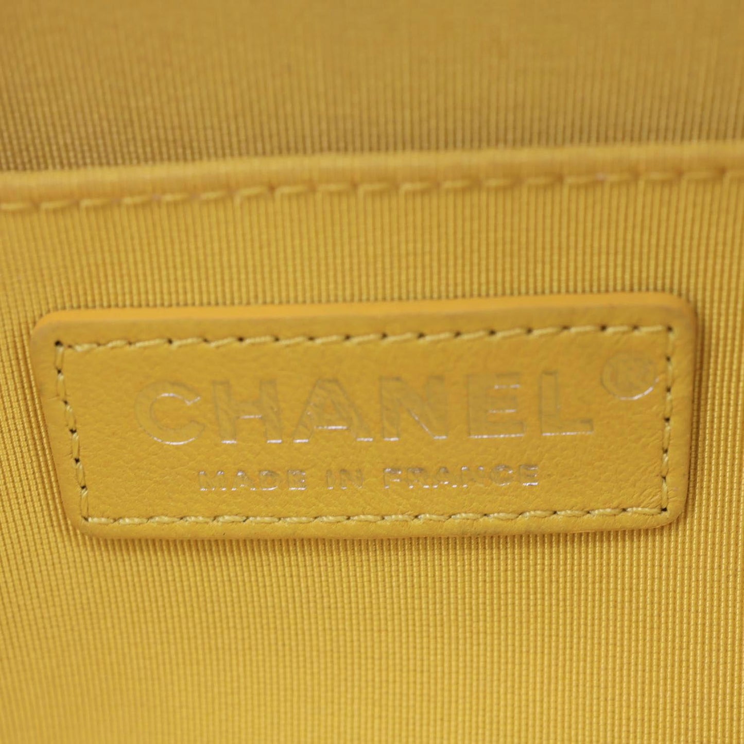 CHANEL Vanity Case Quilted Calfskin Crumpled Leather Crossbody Bag Yellow