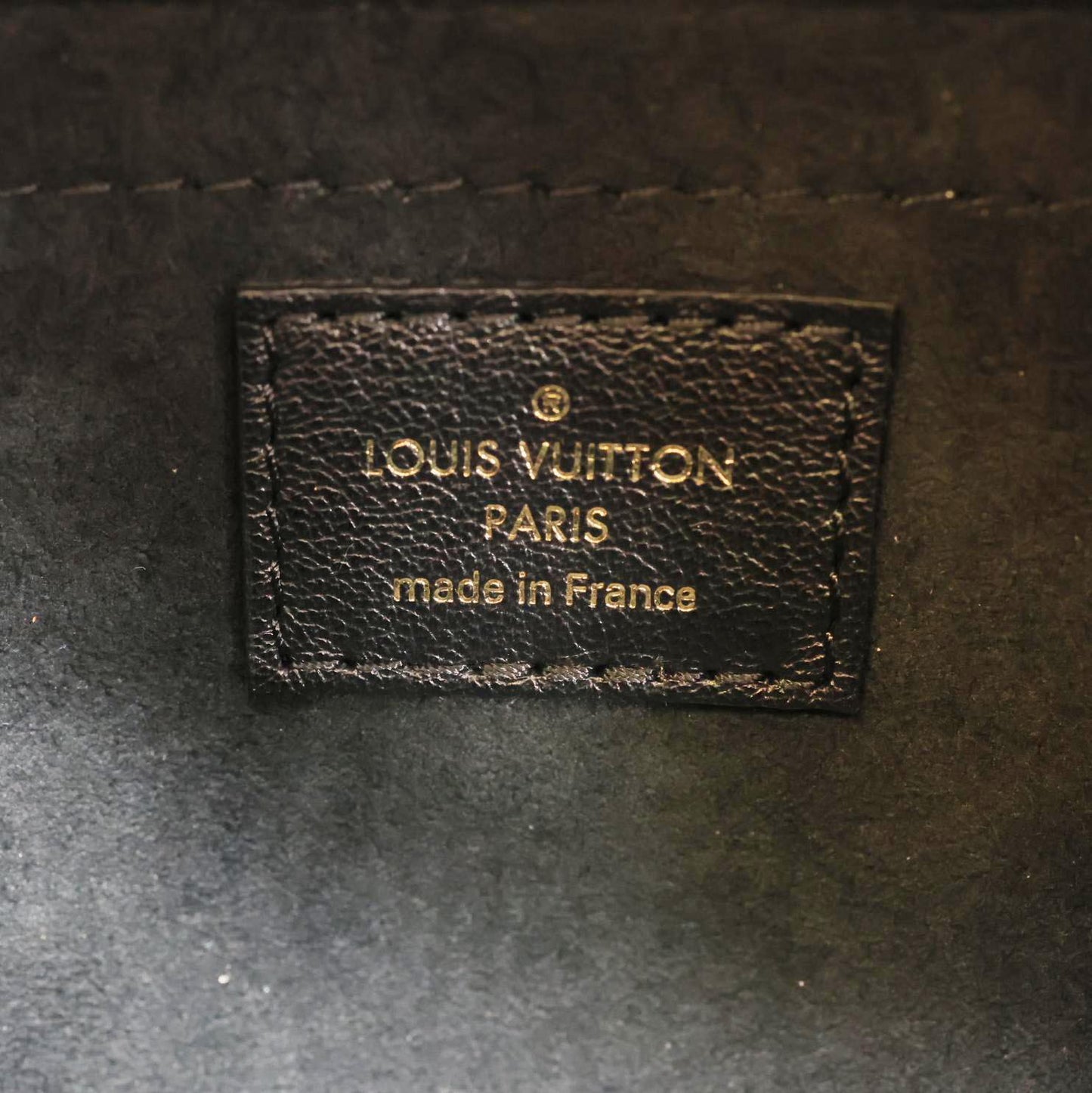 LOUIS VUITTON Square Reverse Monogram Canvas Tote Bag Brown