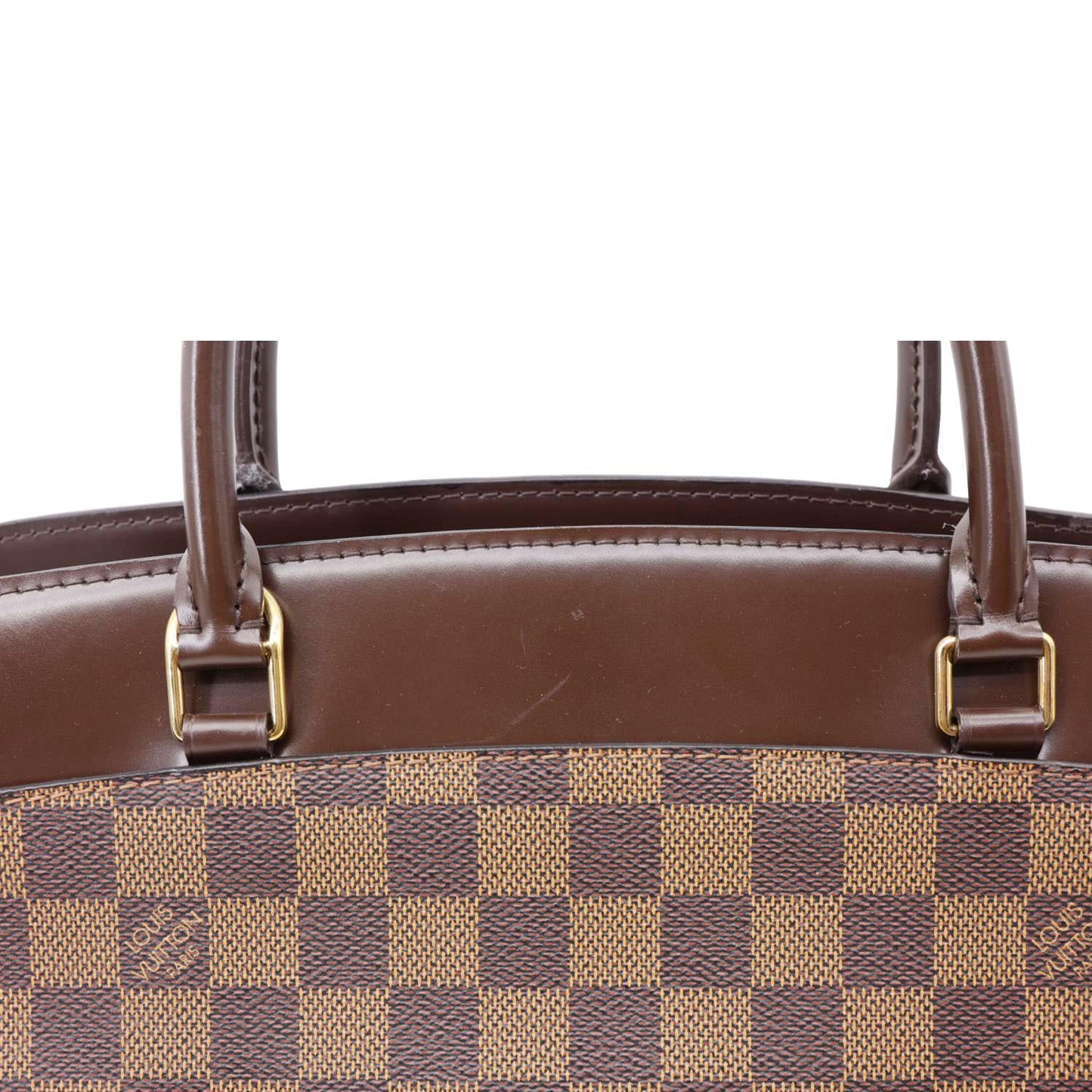 LOUIS VUITTON Rivoli MM Damier Ebene Shoulder Bag Brown
