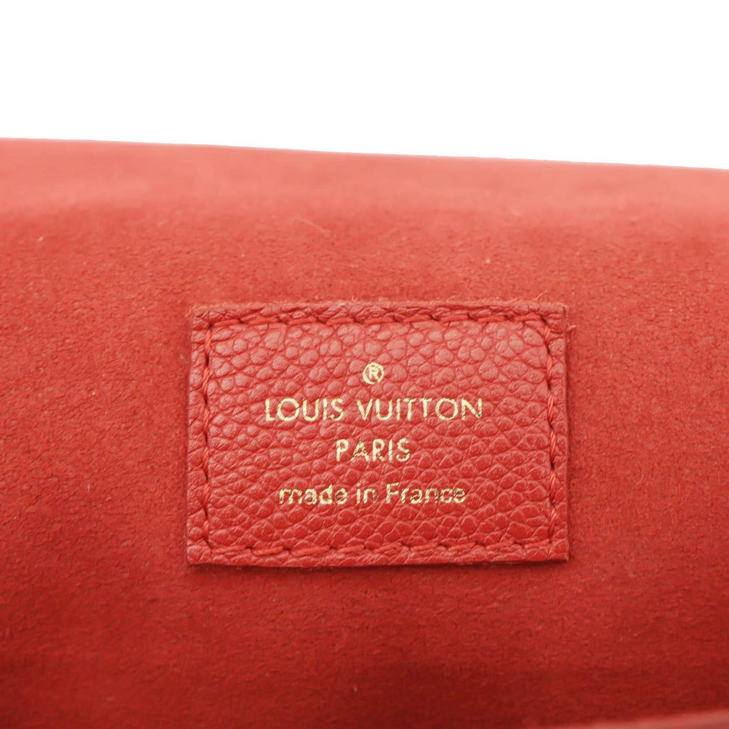 LOUIS VUITTON Junot Monogram Empreinte Leather Shoulder Bag Cherry