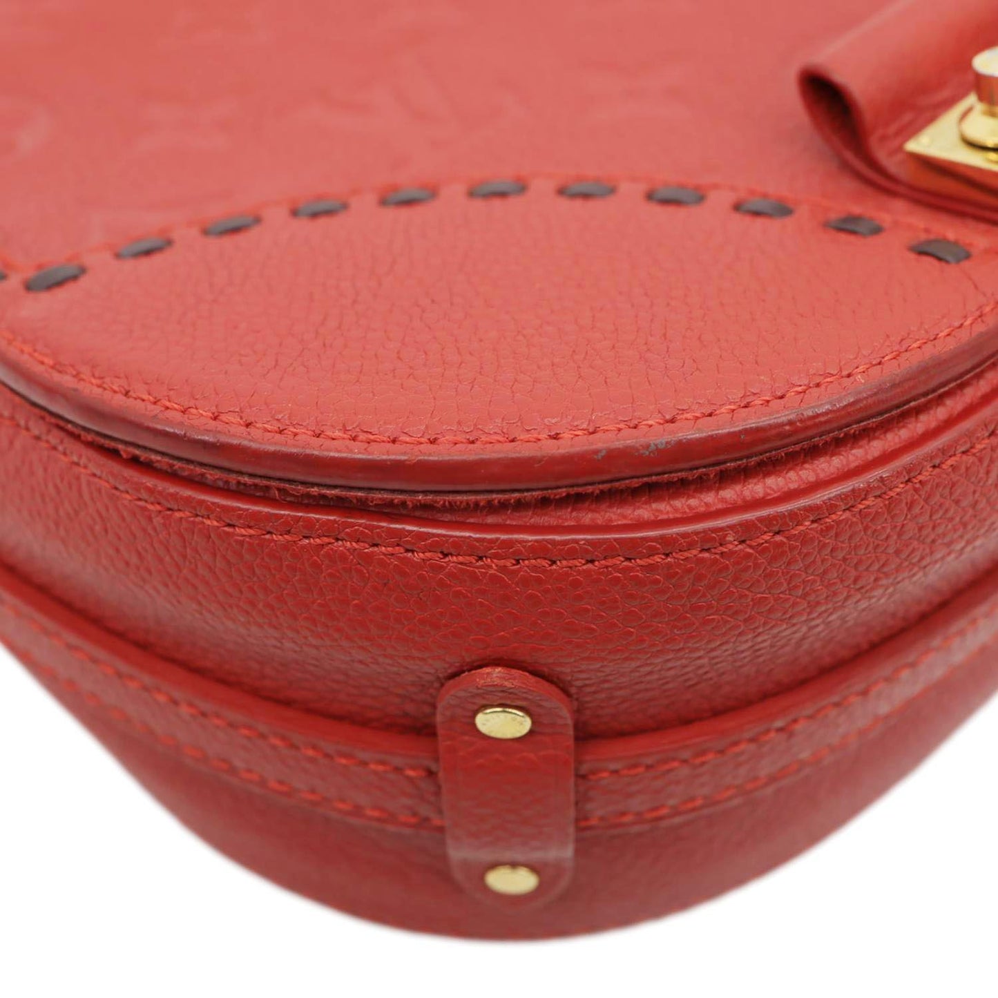 LOUIS VUITTON Junot Monogram Empreinte Leather Shoulder Bag Cherry