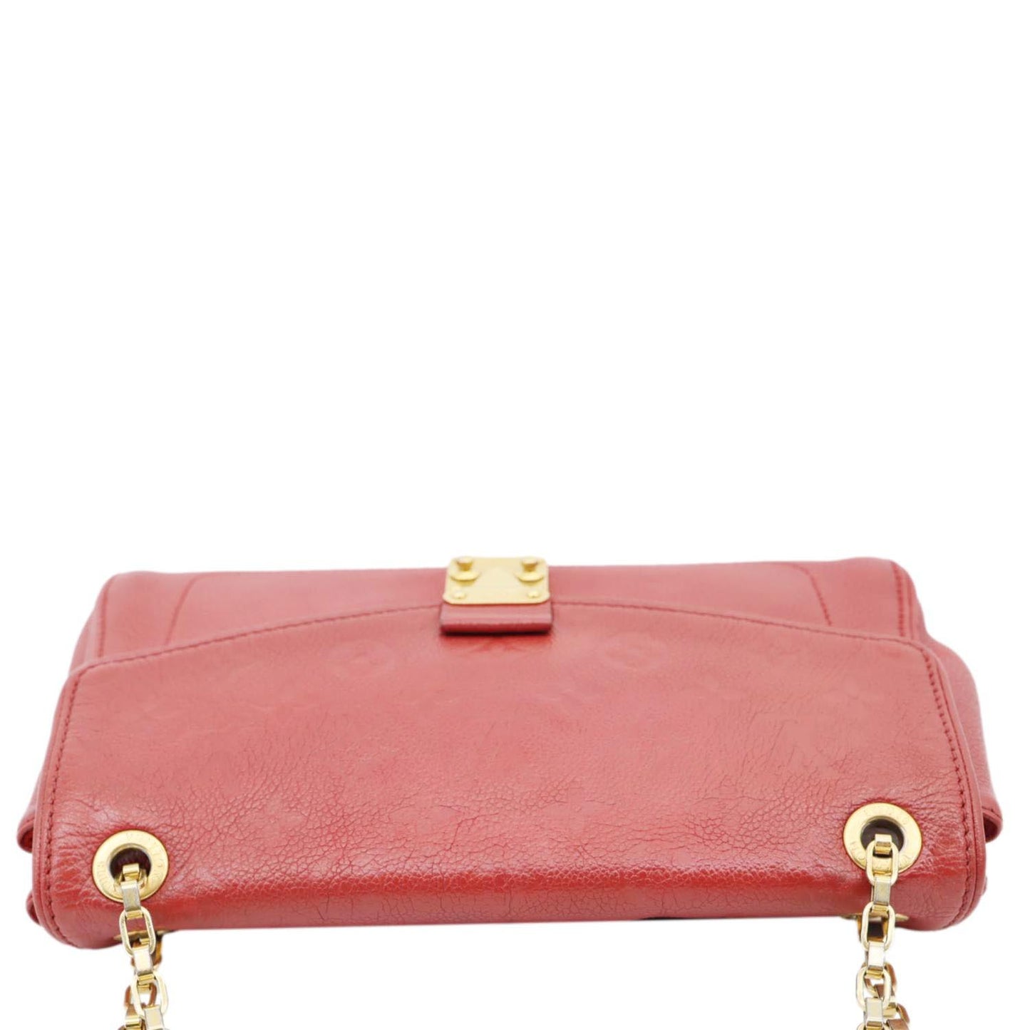 LOUIS VUITTON Saint Germain PM Monogram Empreinte Leather Shoulder Bag Red