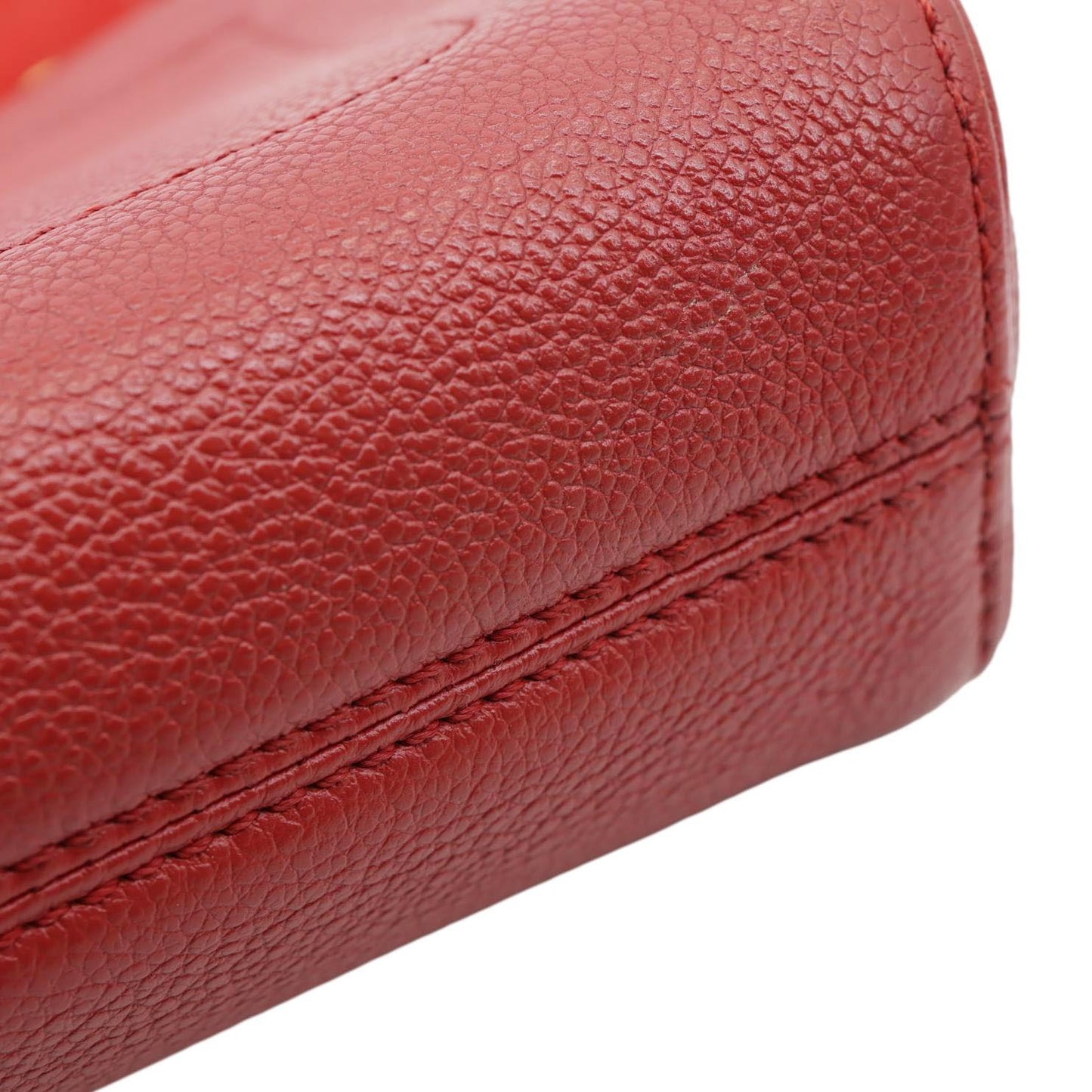 LOUIS VUITTON Saint Germain PM Monogram Empreinte Leather Shoulder Bag Red