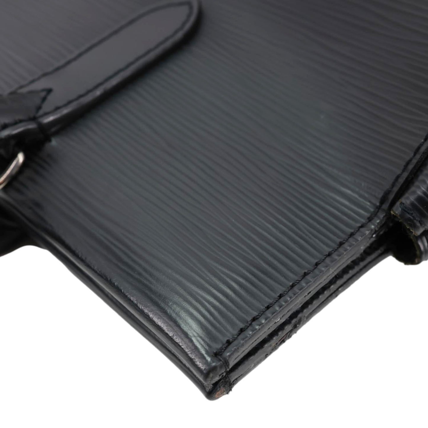 LOUIS VUITTON Marly MM Epi Leather Shoulder Bag Black
