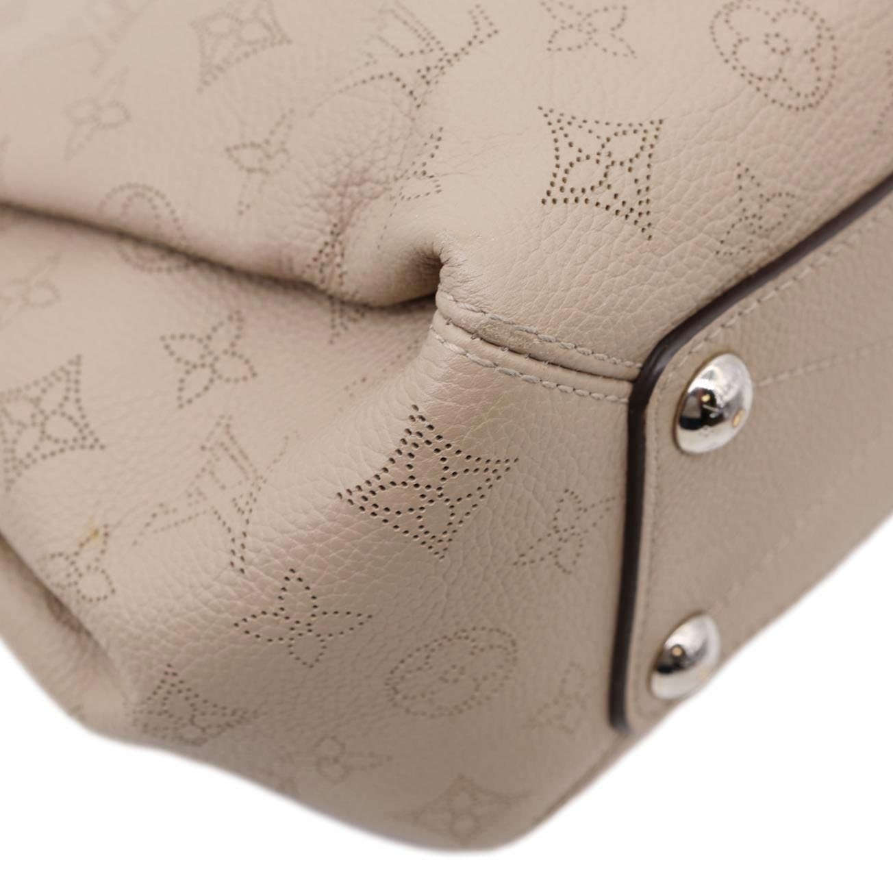LOUIS VUITTON Babylone BB Mahina Leather Chain Shoulder Bag Galet