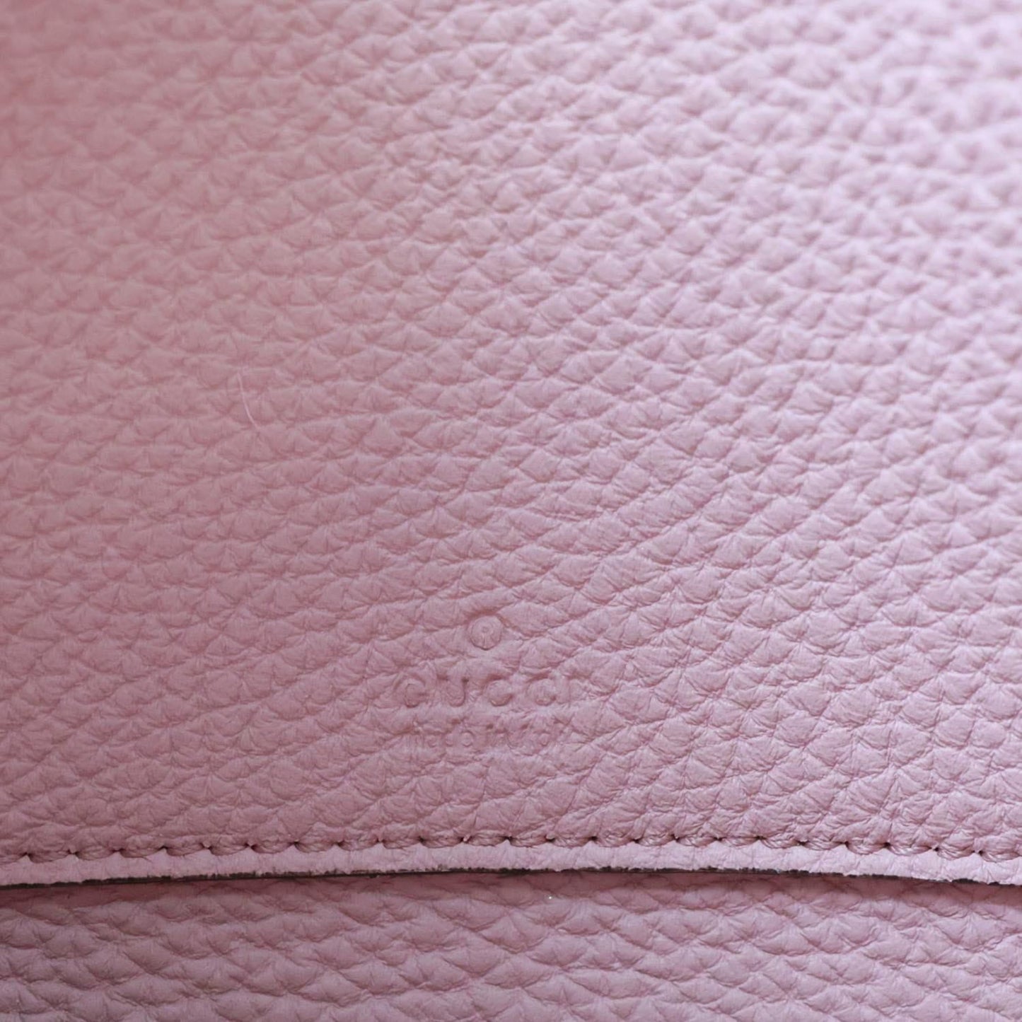 GUCCI Soft Jackie Flap Pebbled Leather Crossbody Bag Pink 364435