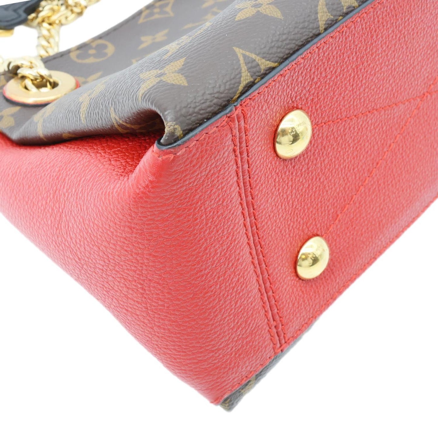 LOUIS VUITTON Surene BB Monogram Canvas Shoulder Bag Red