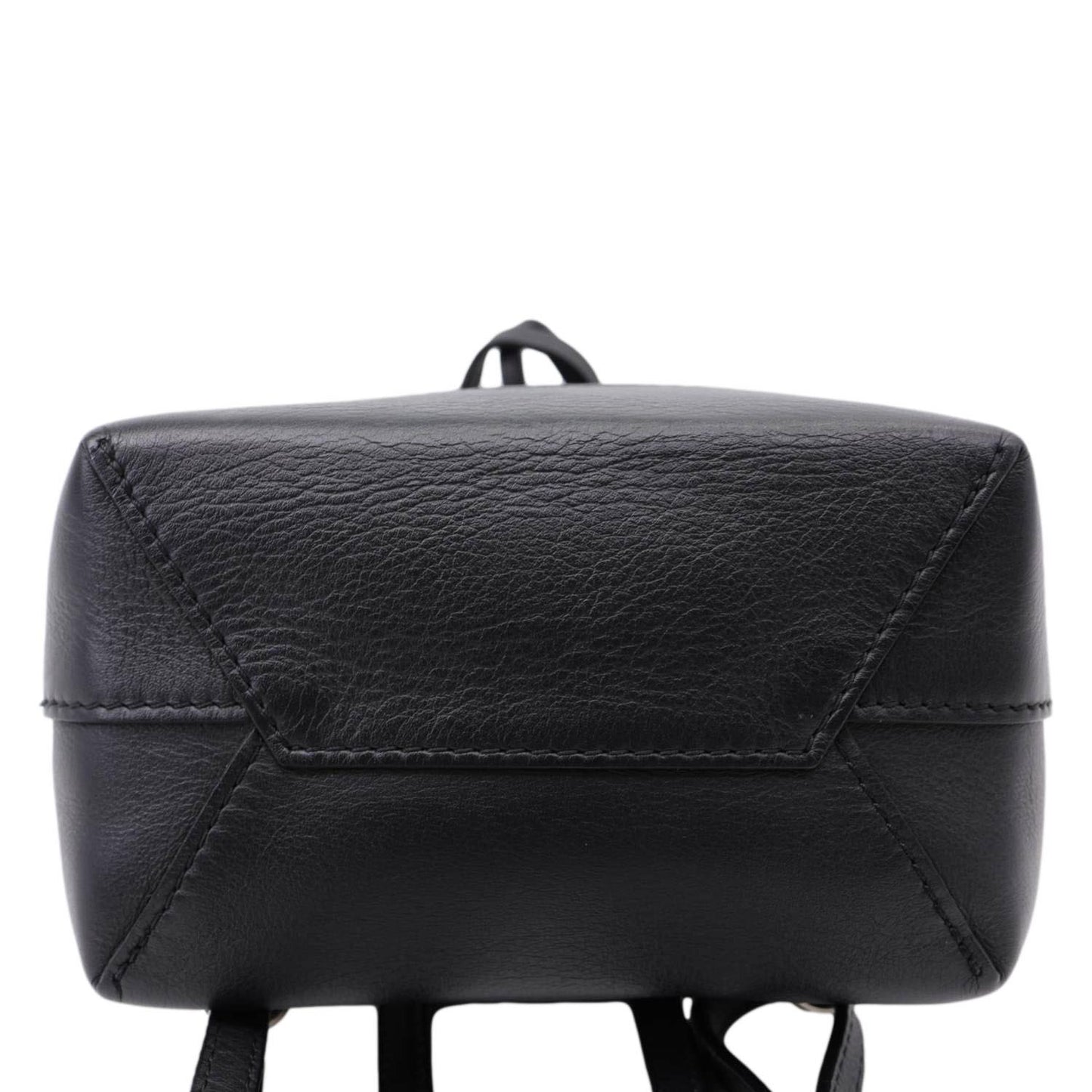 LOUIS VUITTON My Lockme Mini Soft Calfskin Pins Leather Backpack Black