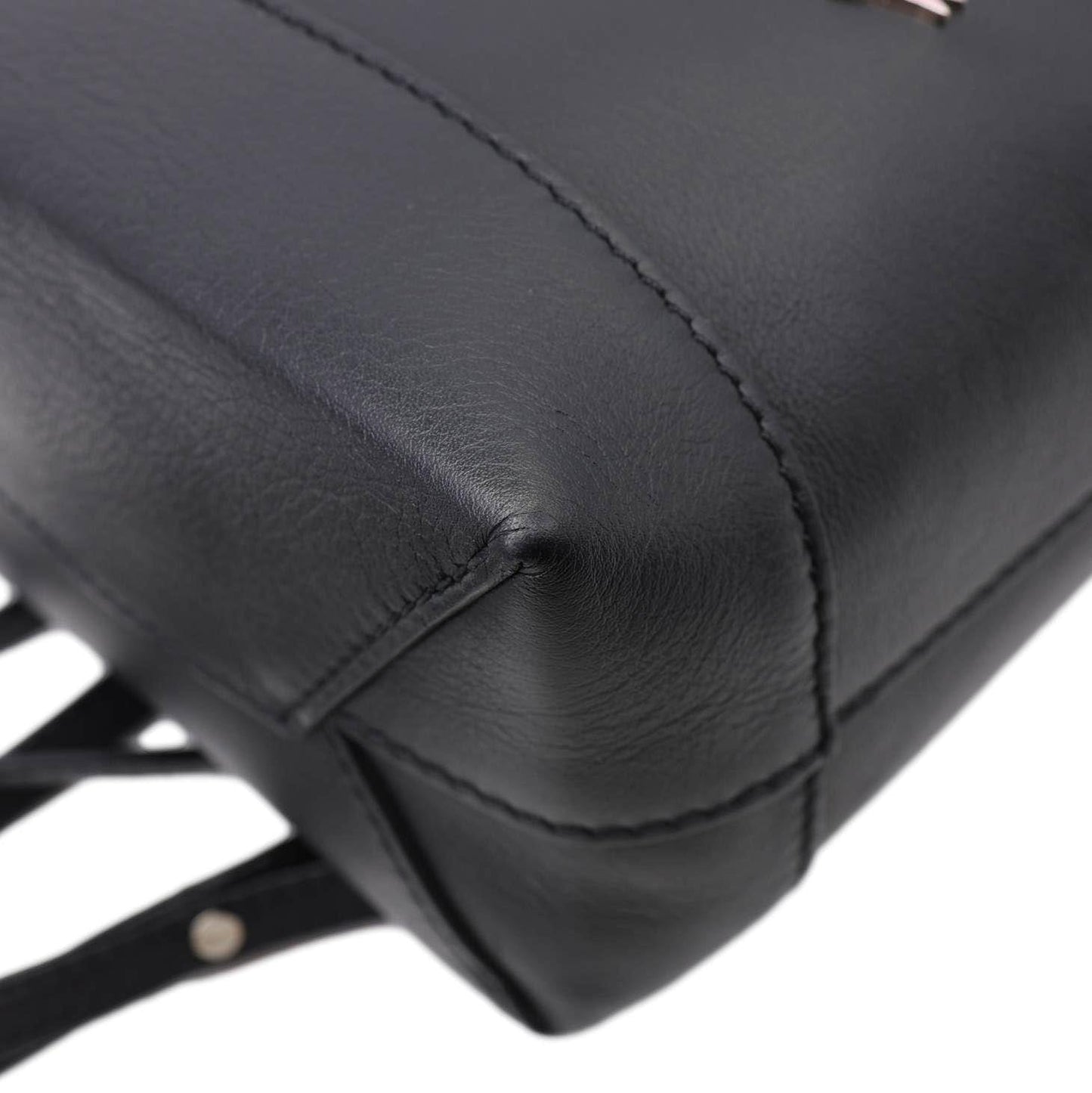 LOUIS VUITTON My Lockme Mini Soft Calfskin Pins Leather Backpack Black