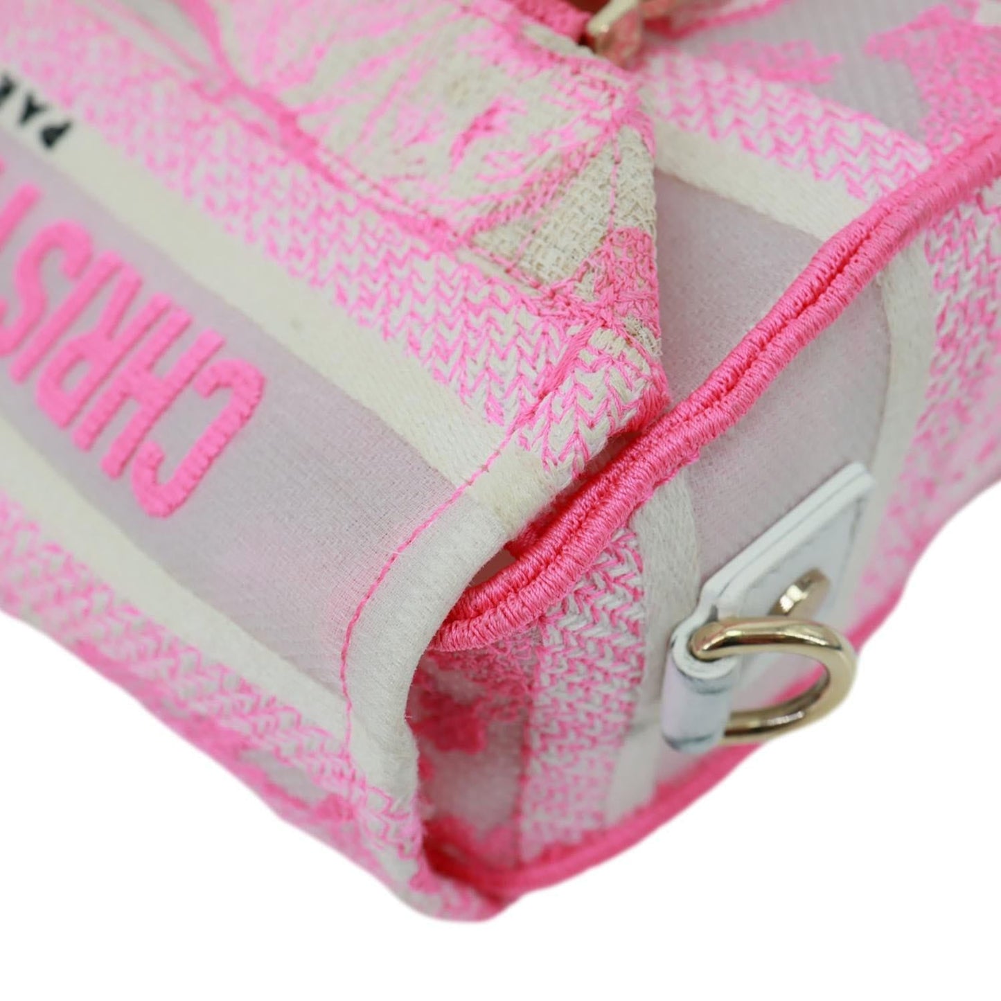 CHRISTIAN DIOR Diorcamp Toile de Jouy Embroidered Canvas Messenger Bag Pink