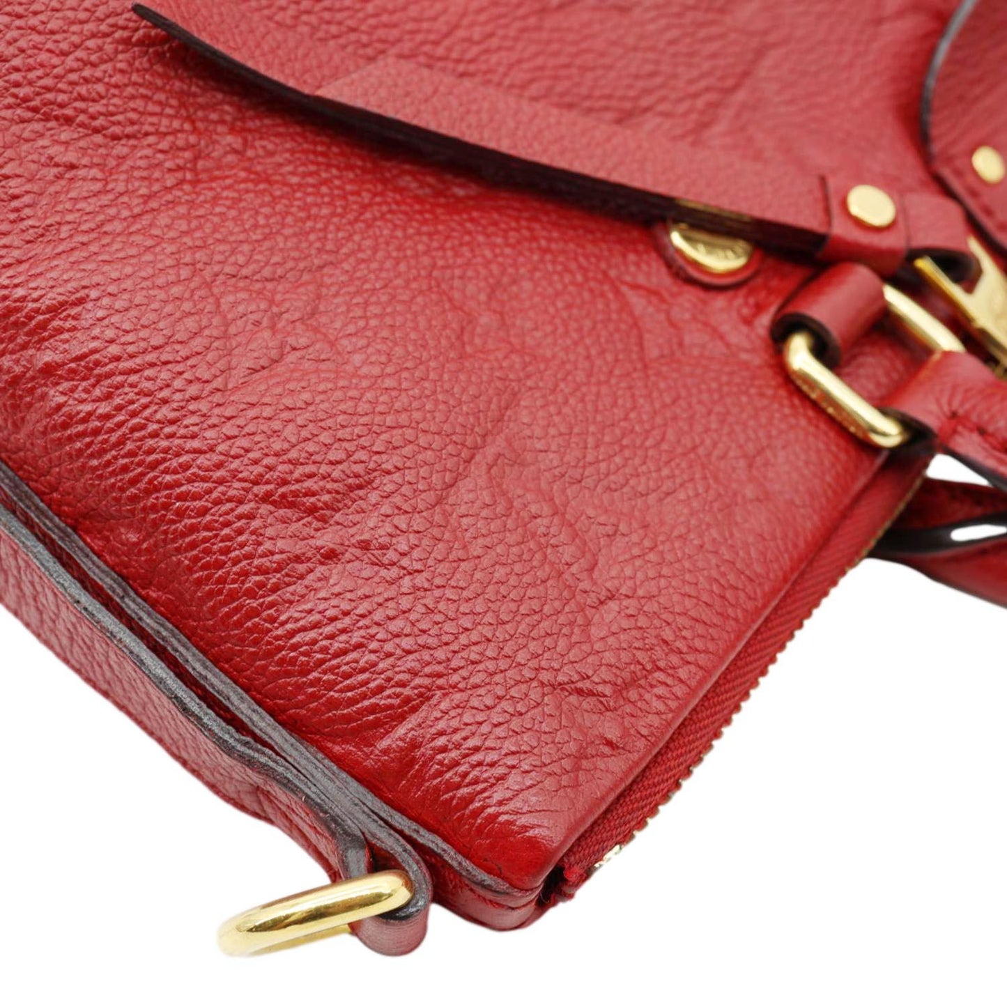 LOUIS VUITTON Mazarine Monogram Empreinte Shoulder Bag Red