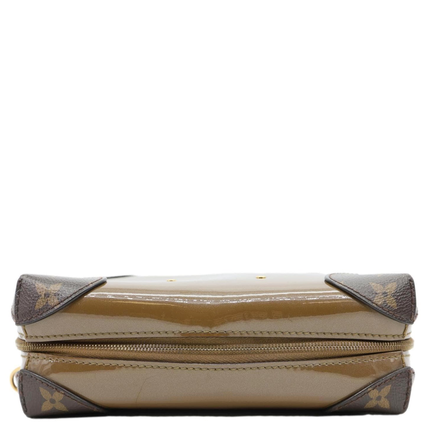LOUIS VUITTON Venice Monogram Vernis Leather Shoulder Bag Bronze