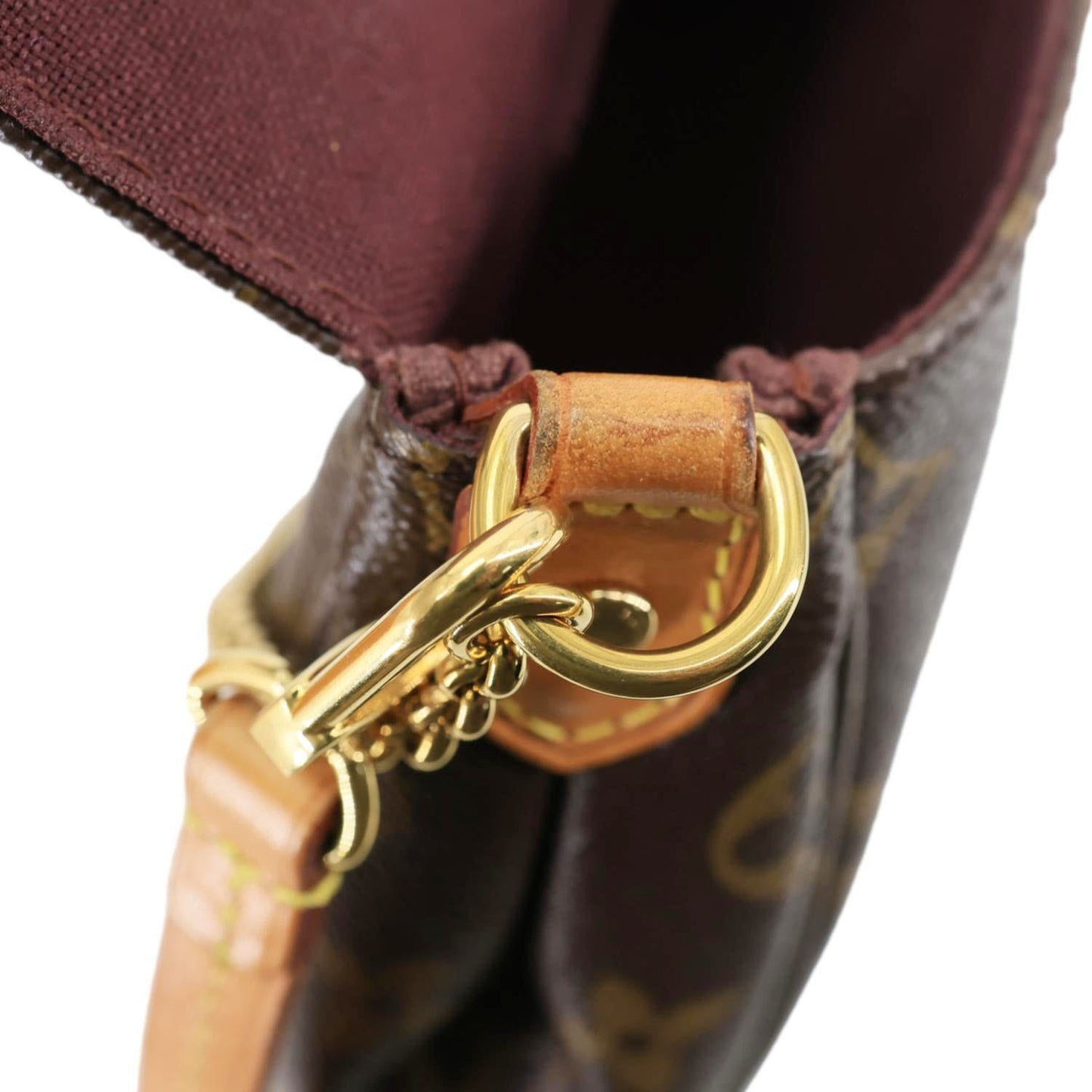 LOUIS VUITTON Favorite MM Monogram Canvas Crossbody Bag Brown