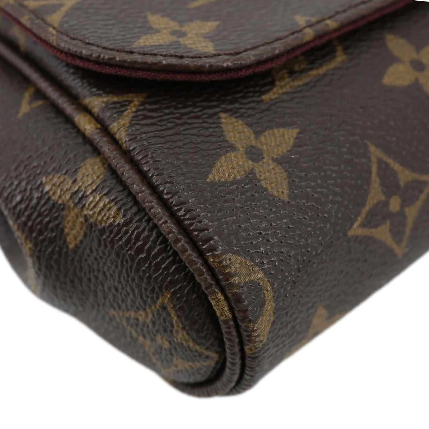 LOUIS VUITTON Favorite MM Monogram Canvas Crossbody Bag Brown