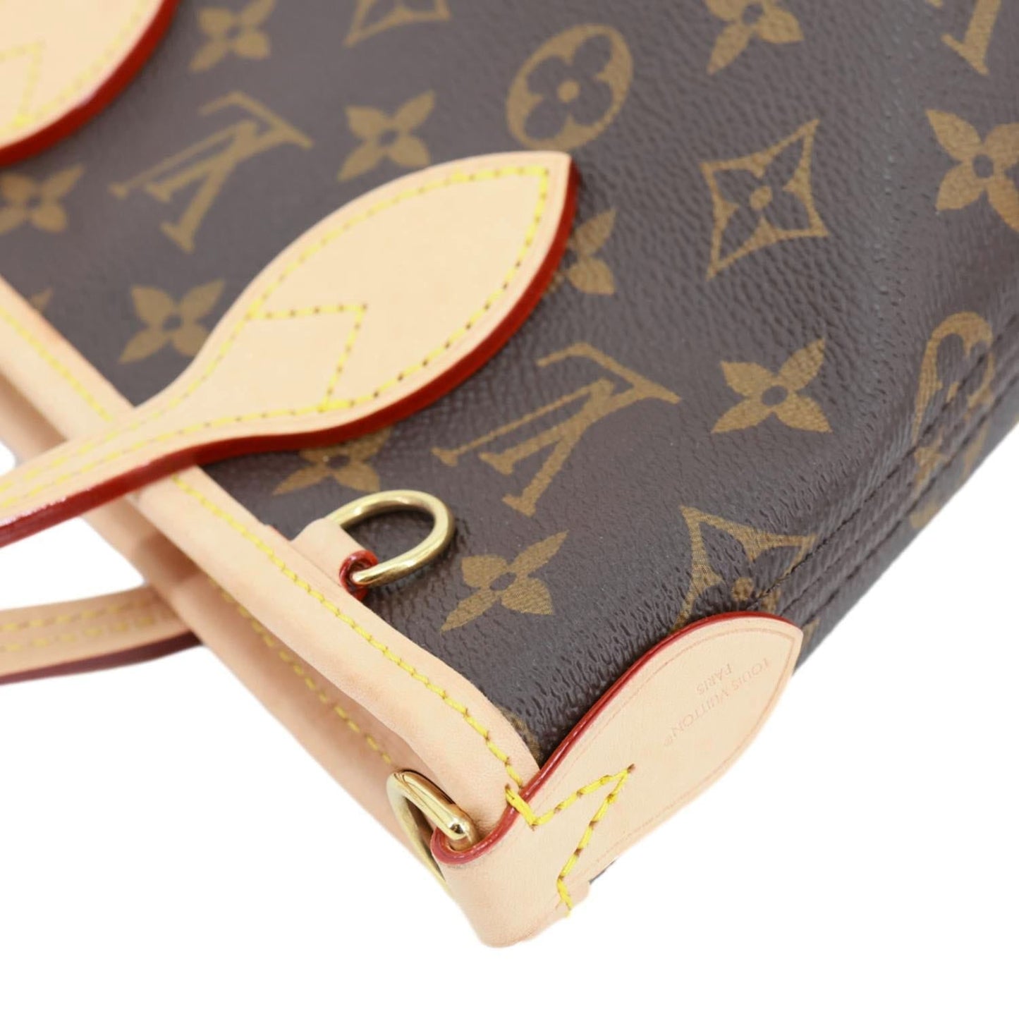 LOUIS VUITTON Neverfull BB Monogram Canvas Tote Shoulder Bag Brown