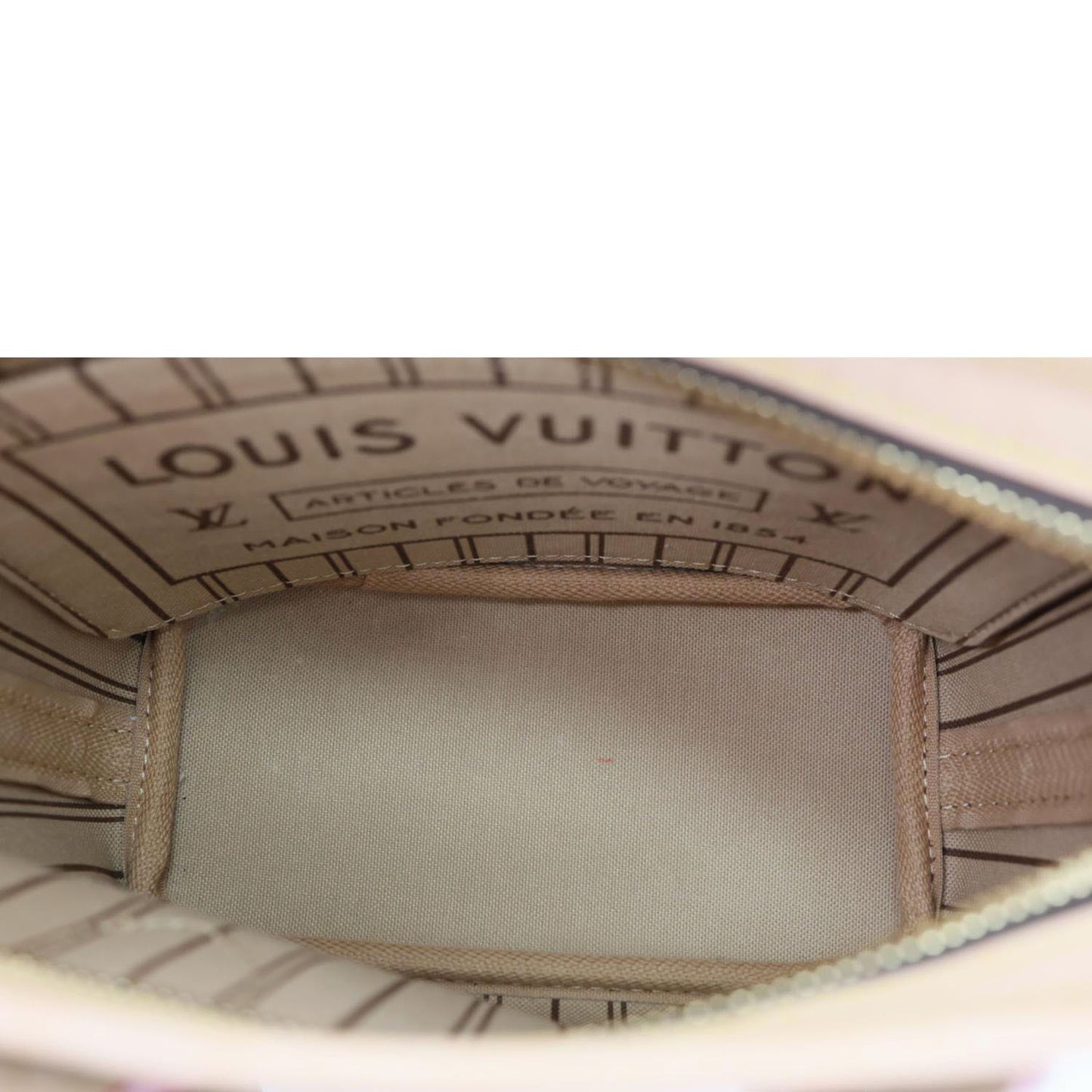 LOUIS VUITTON Neverfull BB Monogram Canvas Tote Shoulder Bag Brown