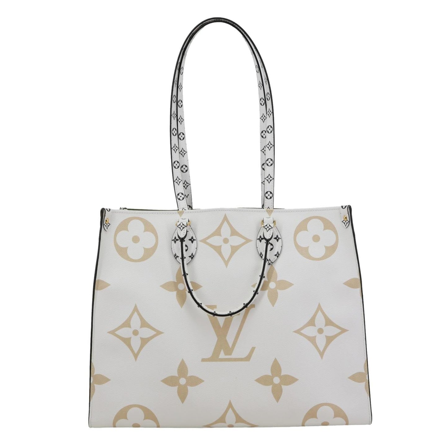 LOUIS VUITTON Onthego GM Monogram Giant Canvas Tote Bag White