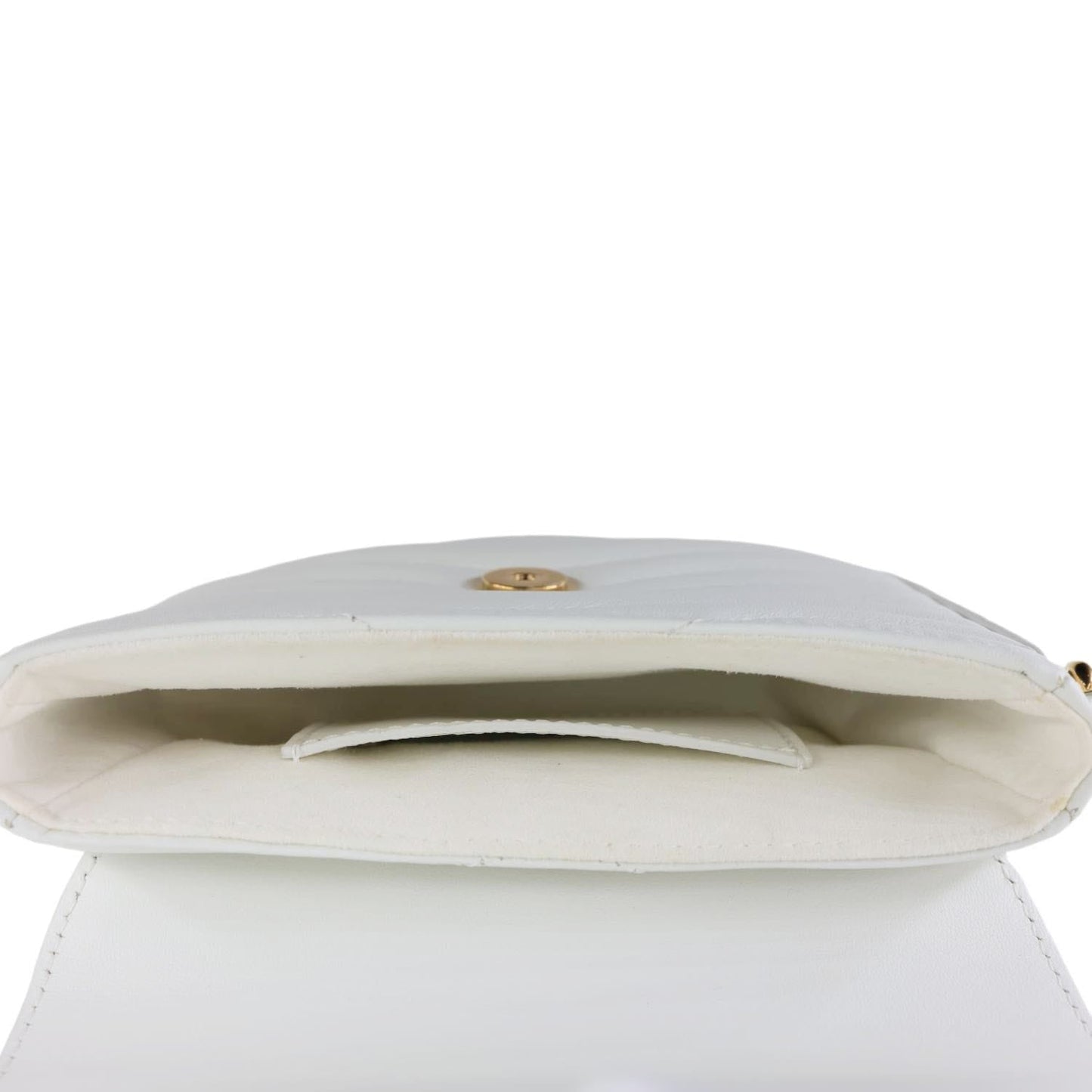 LOUIS VUITTON New Wave Multi Pochette Leather Chain Shoulder Bag White