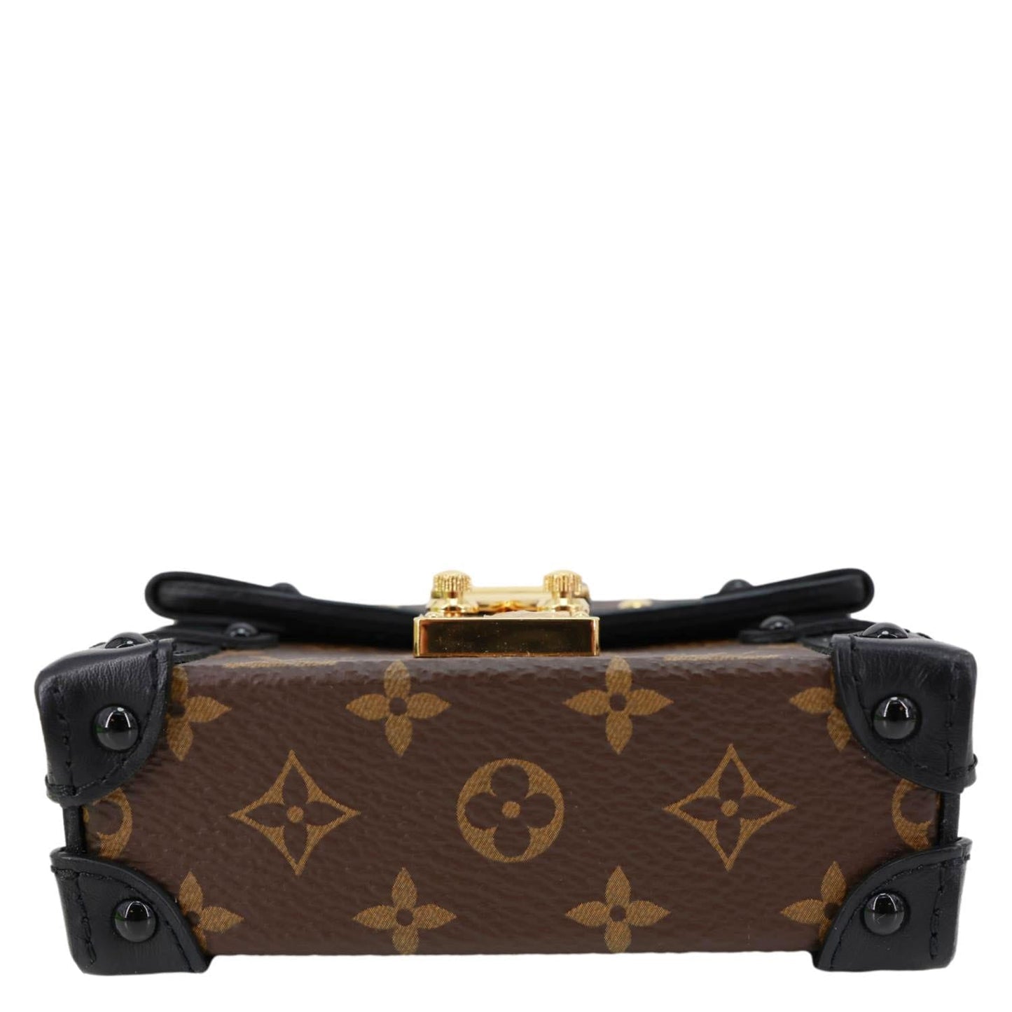 LOUIS VUITTON Essential Trunk NM Monogram Canvas Crossbody Bag Black