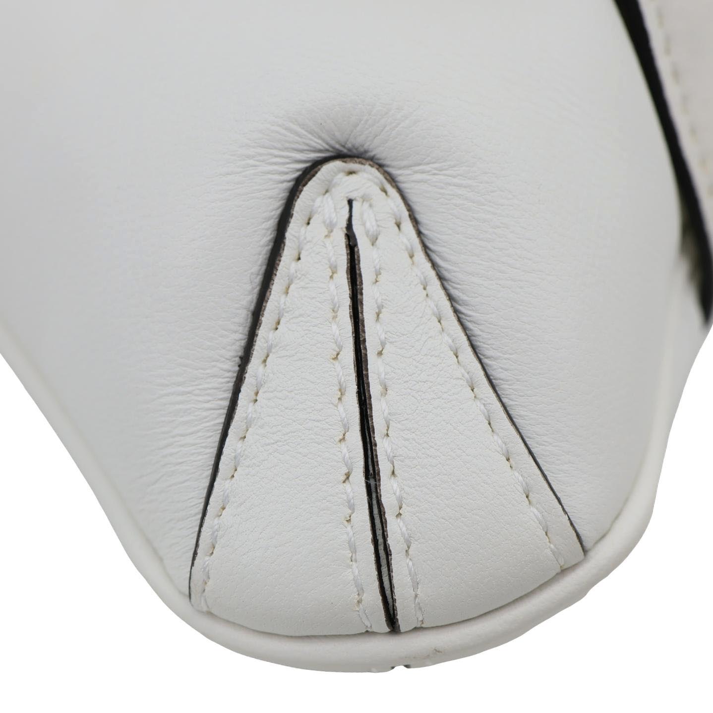 GUCCI Horsebit Quilted Lambskin Leather Chain Shoulder Bag White 764339