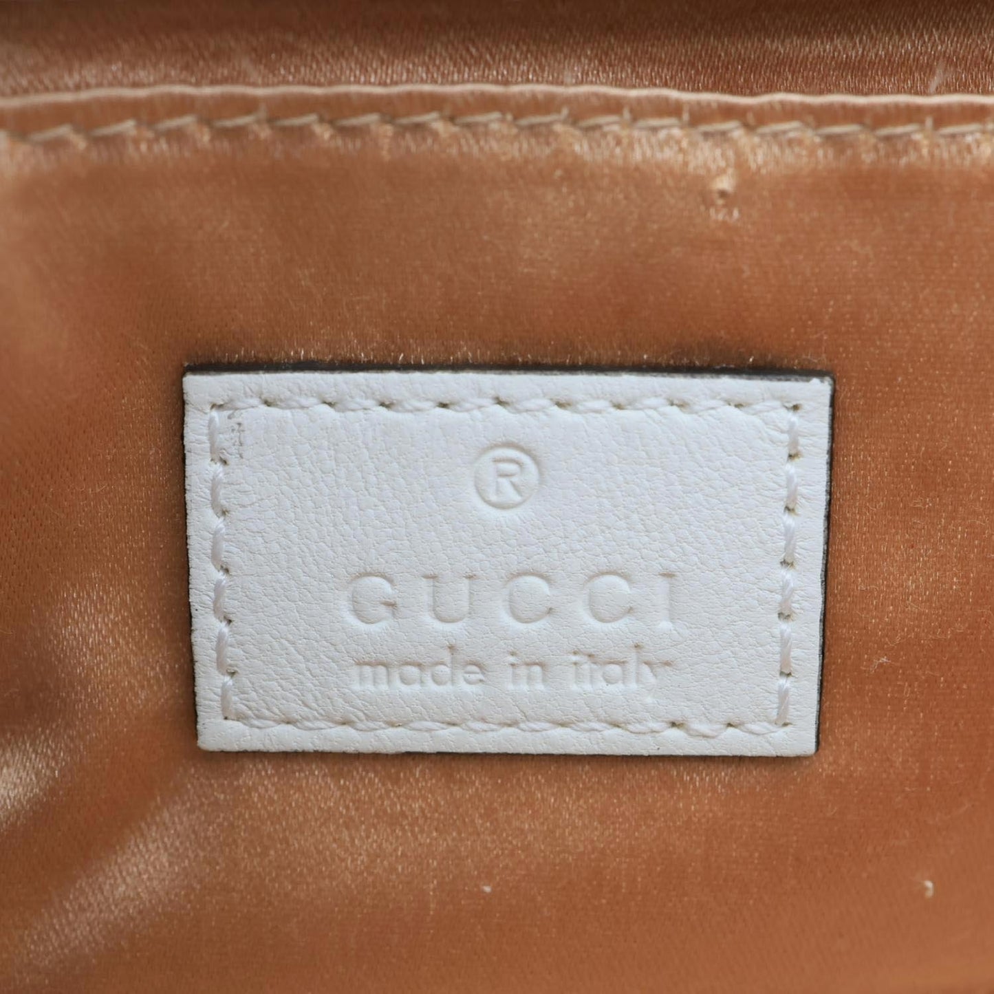 GUCCI Horsebit Quilted Lambskin Leather Chain Shoulder Bag White 764339