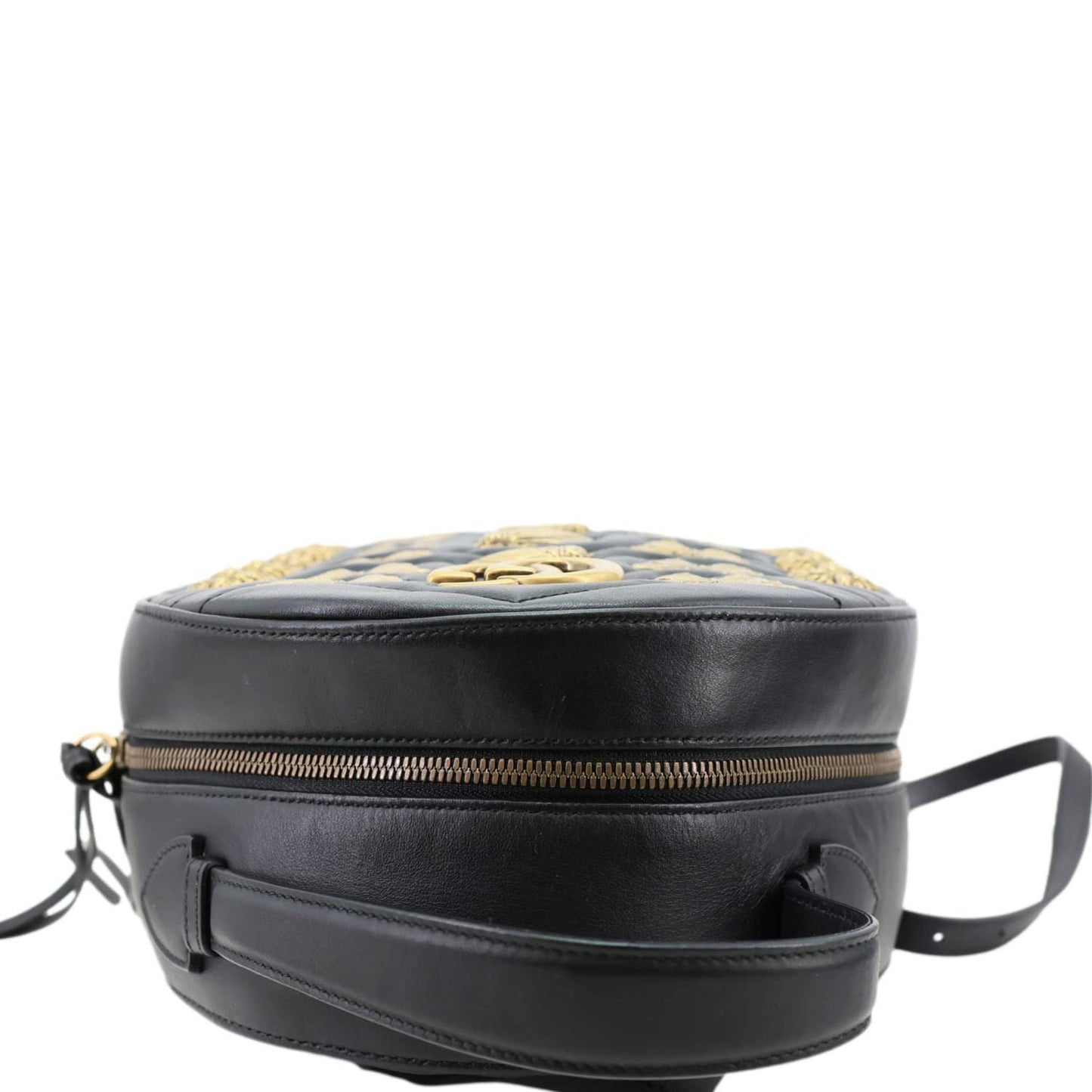 GUCCI GG Marmont Animal Studs Leather Backpack Black 476671