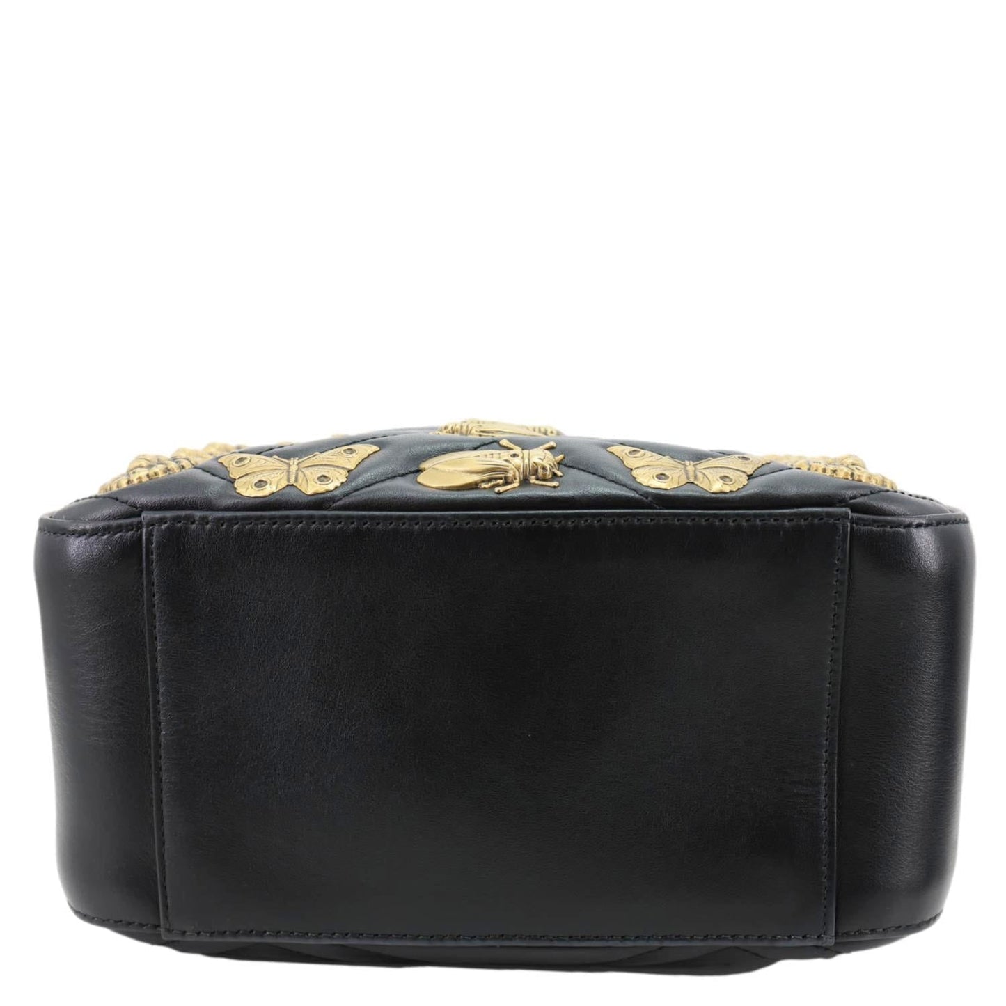 GUCCI GG Marmont Animal Studs Leather Backpack Black 476671