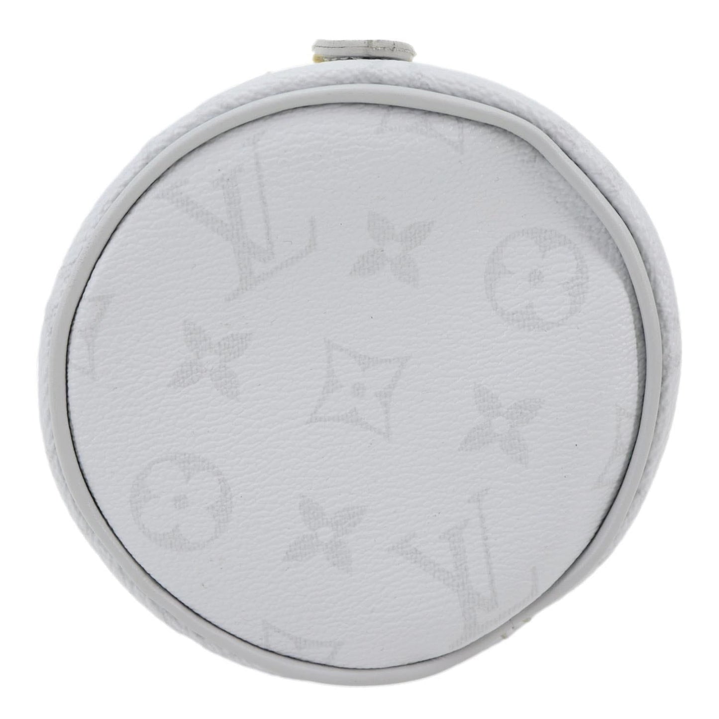 LOUIS VUITTON Chalk Nano Monogram Canvas Crossbody Bag White