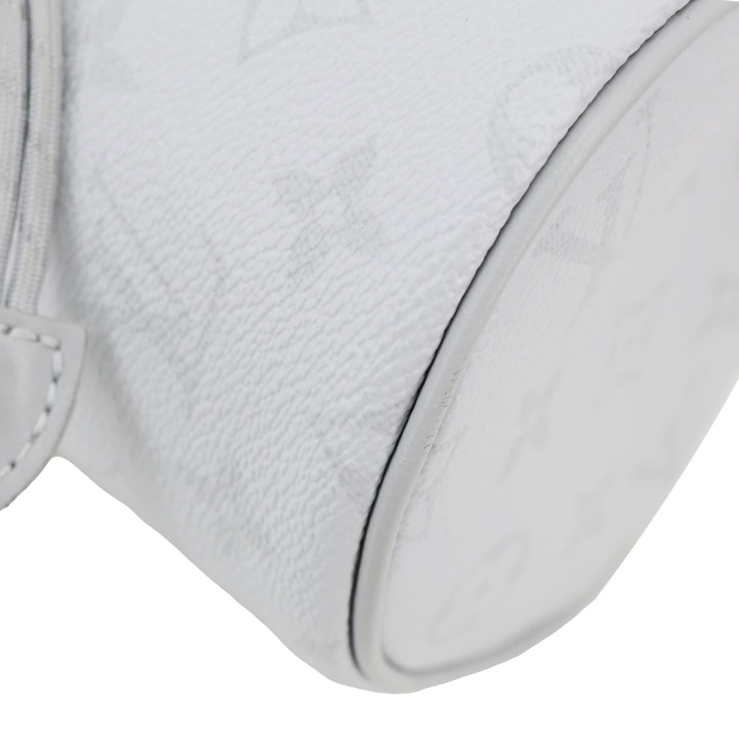 LOUIS VUITTON Chalk Nano Monogram Canvas Crossbody Bag White