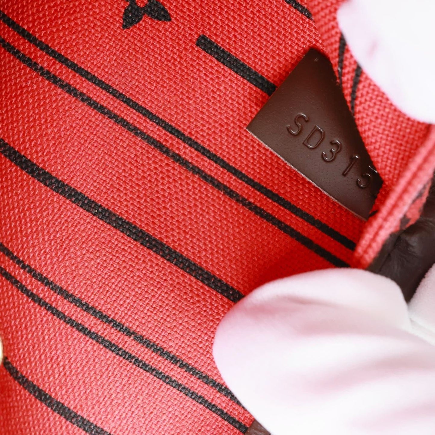 LOUIS VUITTON Neverfull GM Damier Ebene Tote Bag Brown