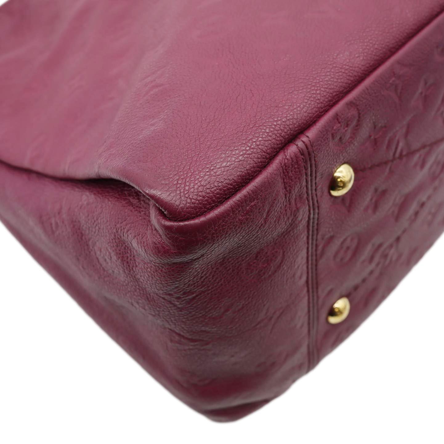 LOUIS VUITTON Artsy MM Empreinte Leather Hobo Bag Mulberry